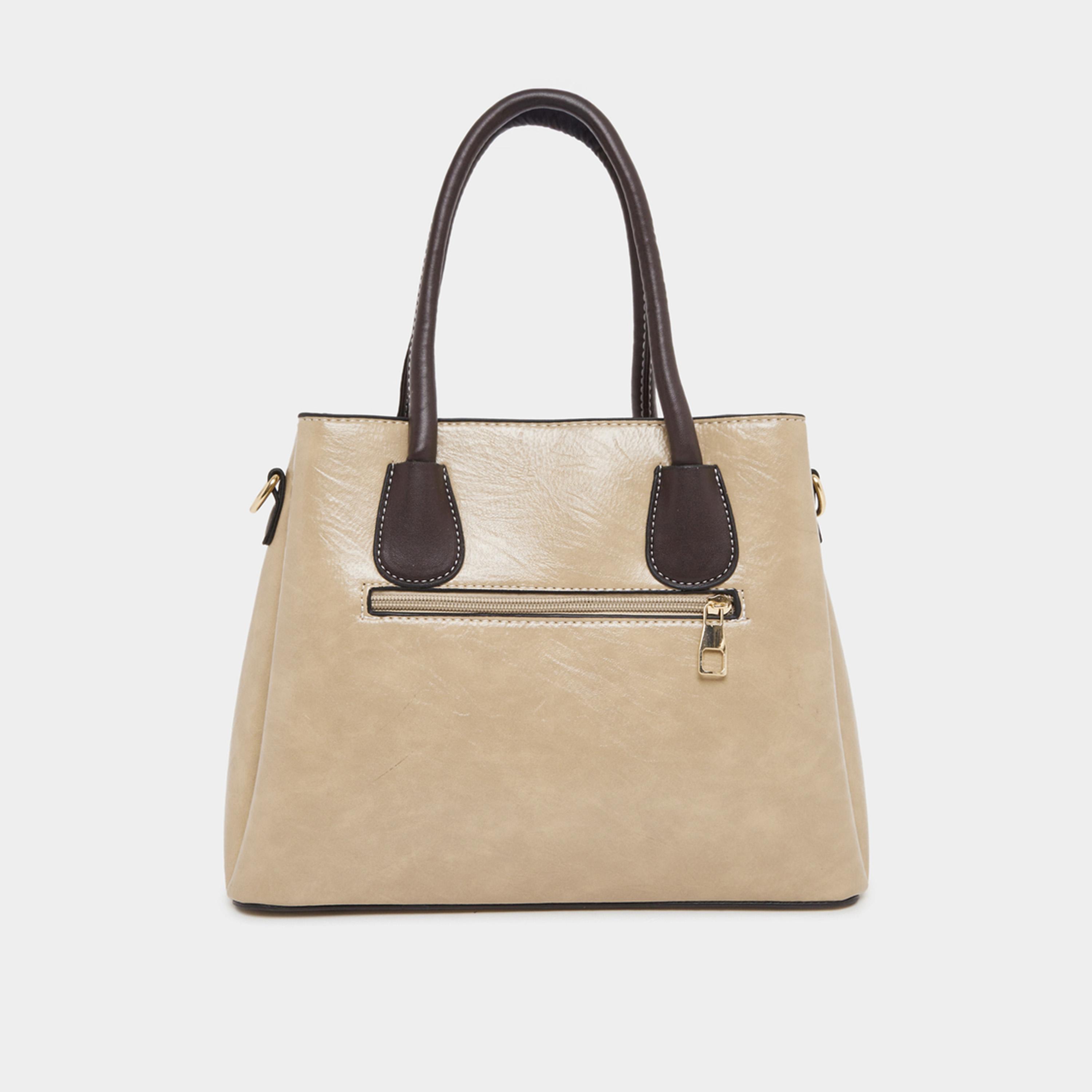 ستايلي - طقم من 3 قطع - حقيبة يد برقعة معدنية مع محفظة وحامل بطاقات-women-bagsandwallets-handbags-image-5