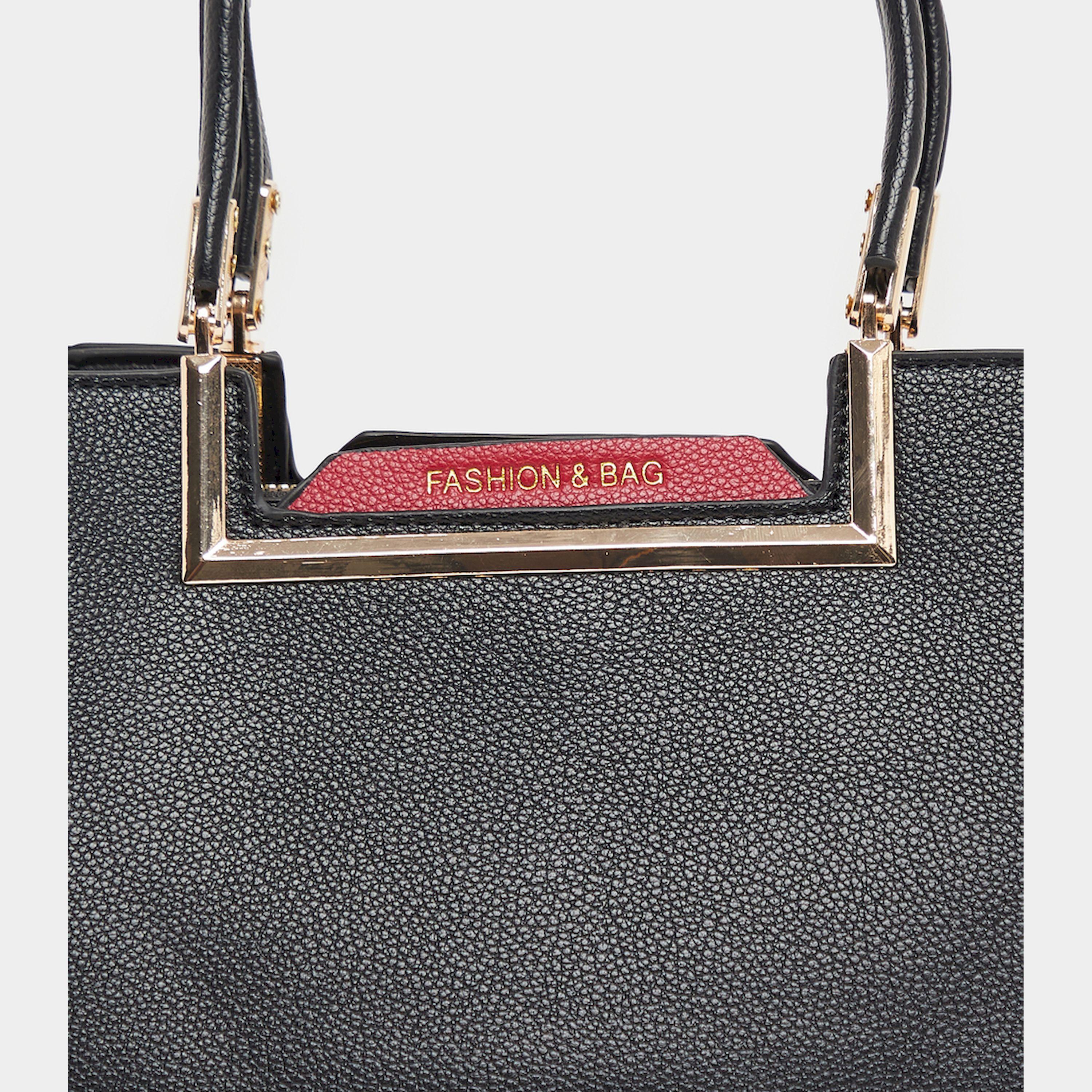 Styli Metal Accent Shoulder Bag With Dual Handle-women-bagsandwallets-handbags-image-5