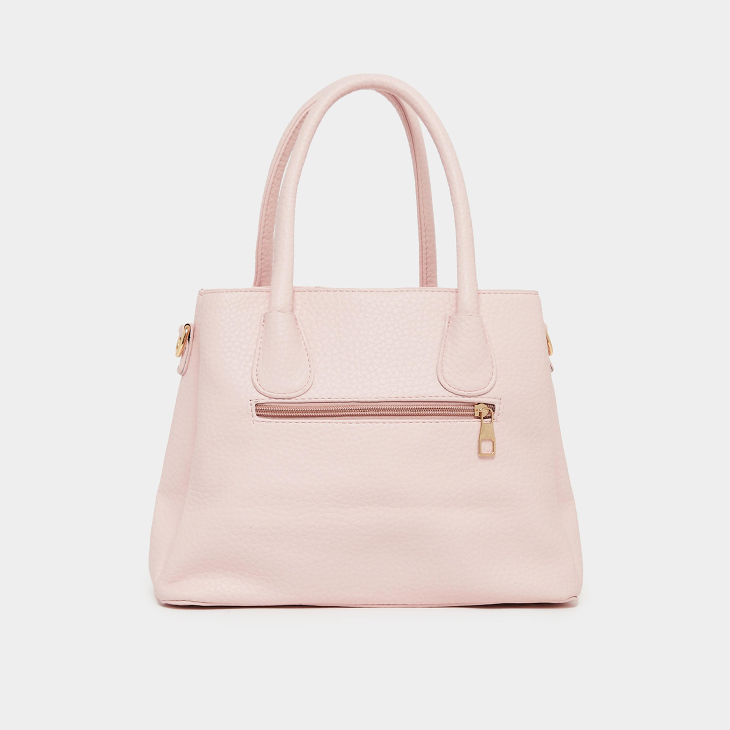 Styli Pebble Textured Handbag With Dual Handle-women-bagsandwallets-handbags-image-4