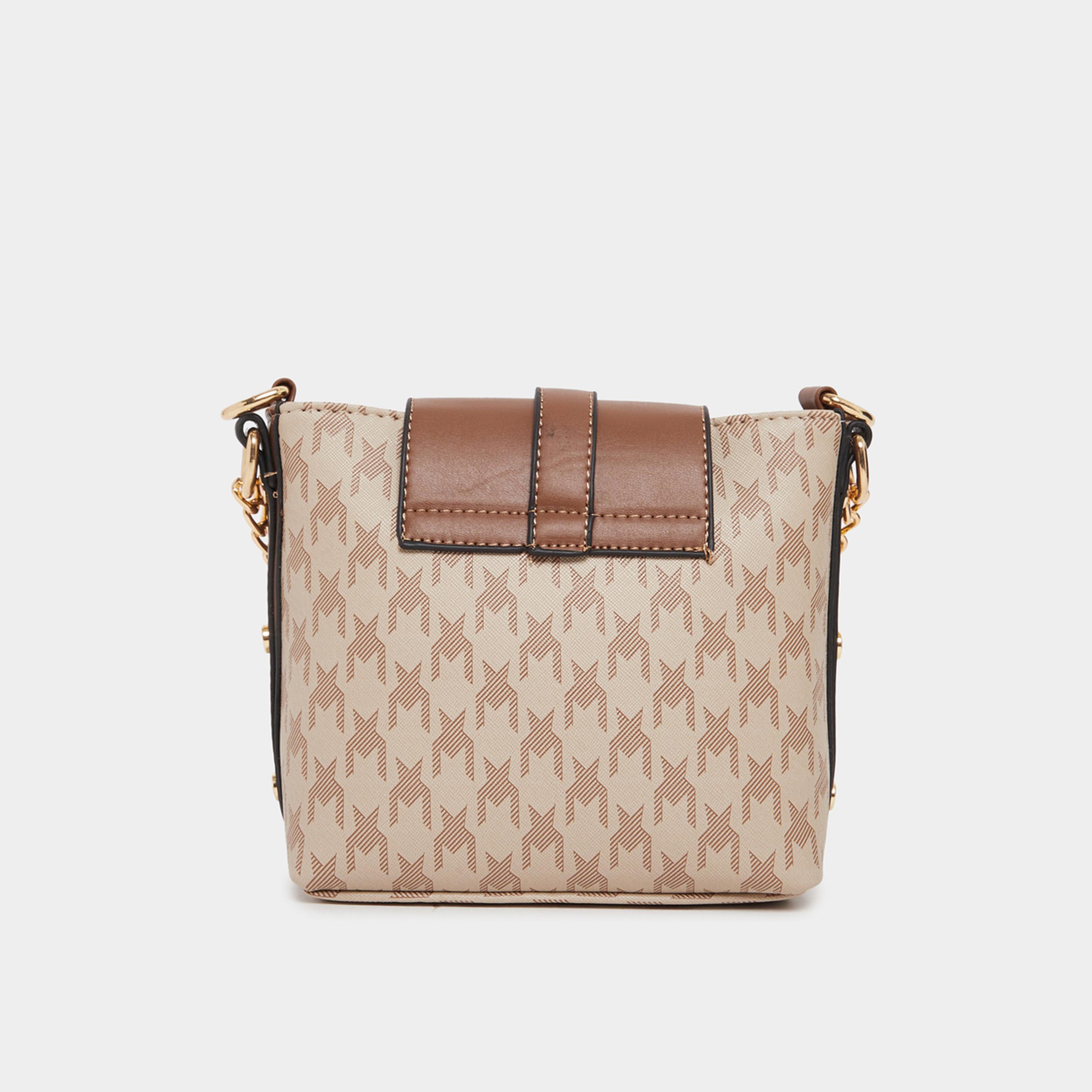 Styli All Over Print Shoulder Bag With Chain Handle-women-bagsandwallets-handbags-image-4
