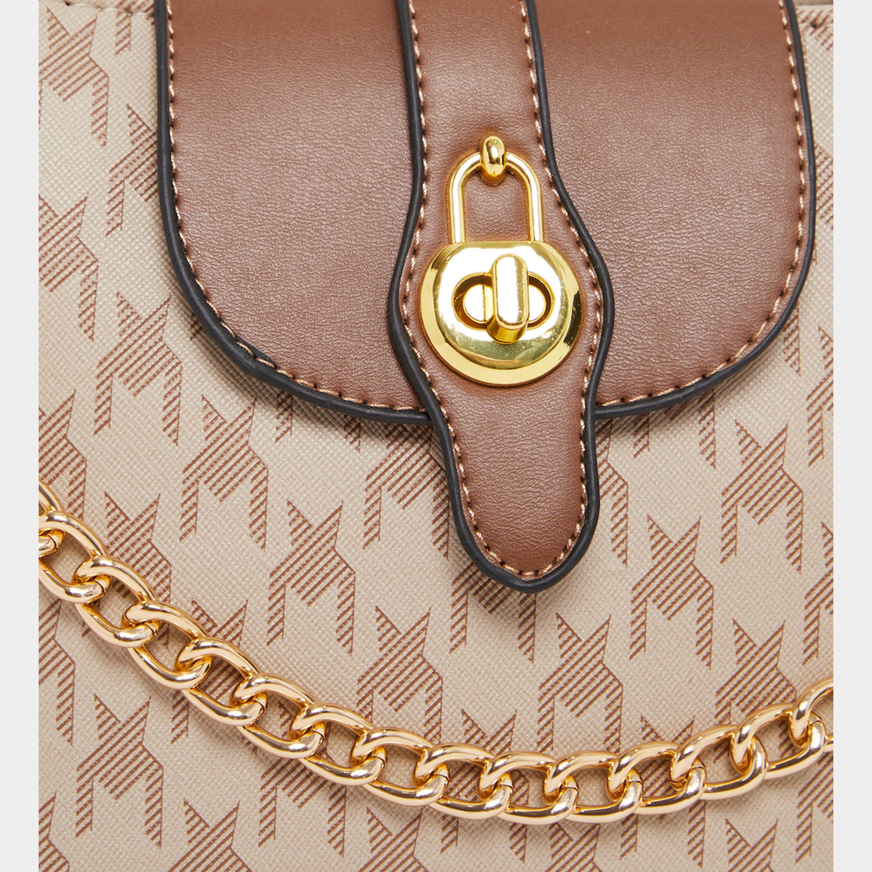 Styli All Over Print Shoulder Bag With Chain Handle-women-bagsandwallets-handbags-image-5