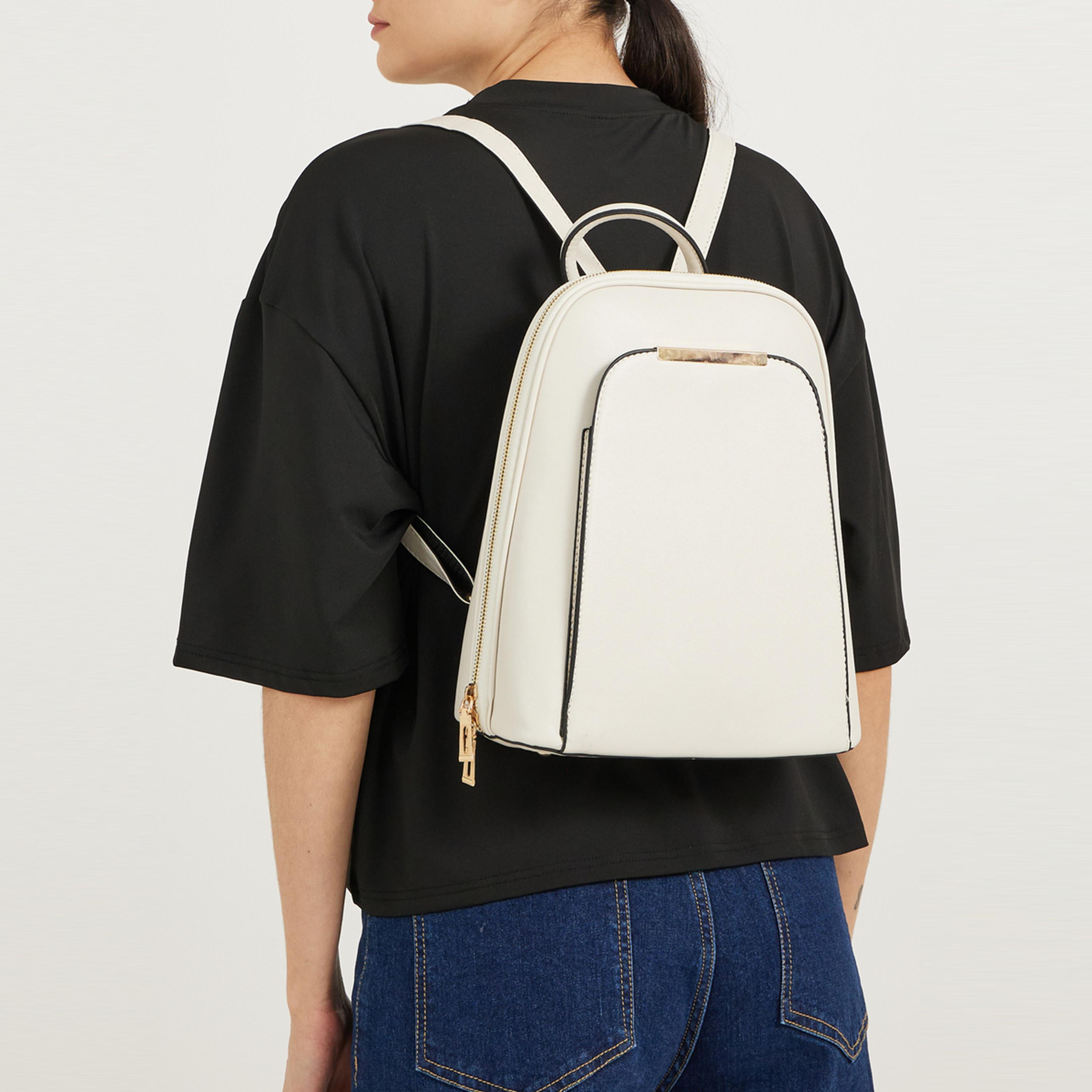 Styli Solid Zip Around Backpack-women-bagsandwallets-backpacks-image-2
