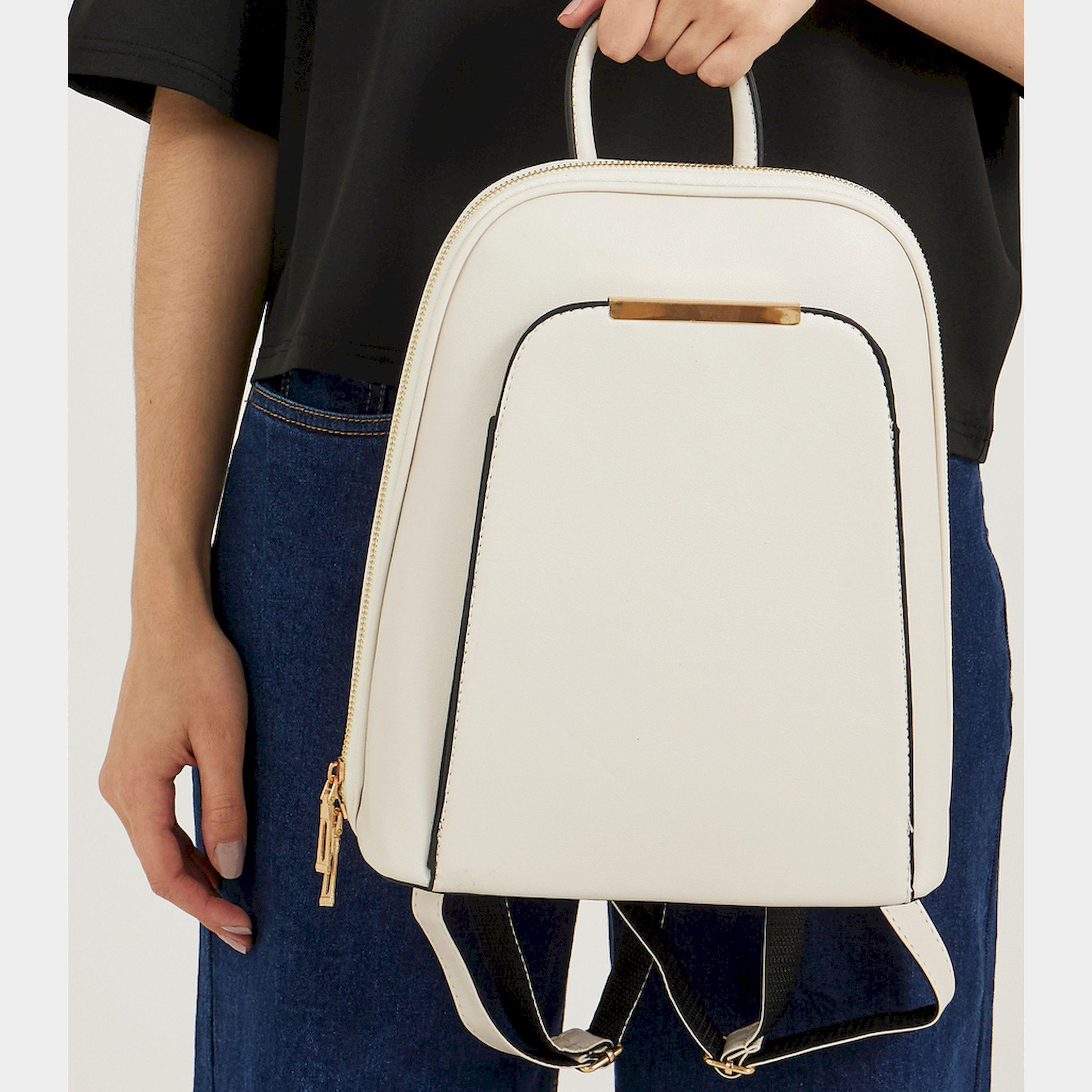 ستايلي - حقيبة ظهر سادة بسحّاب-women-bagsandwallets-backpacks-image-4