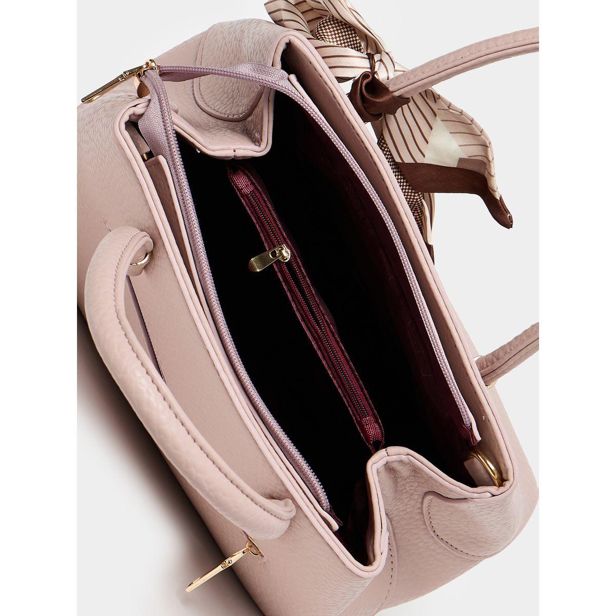 شنطة يد بتفاصيل بارزة الملمس مع وشاح-women-bagsandwallets-handbags-image-6