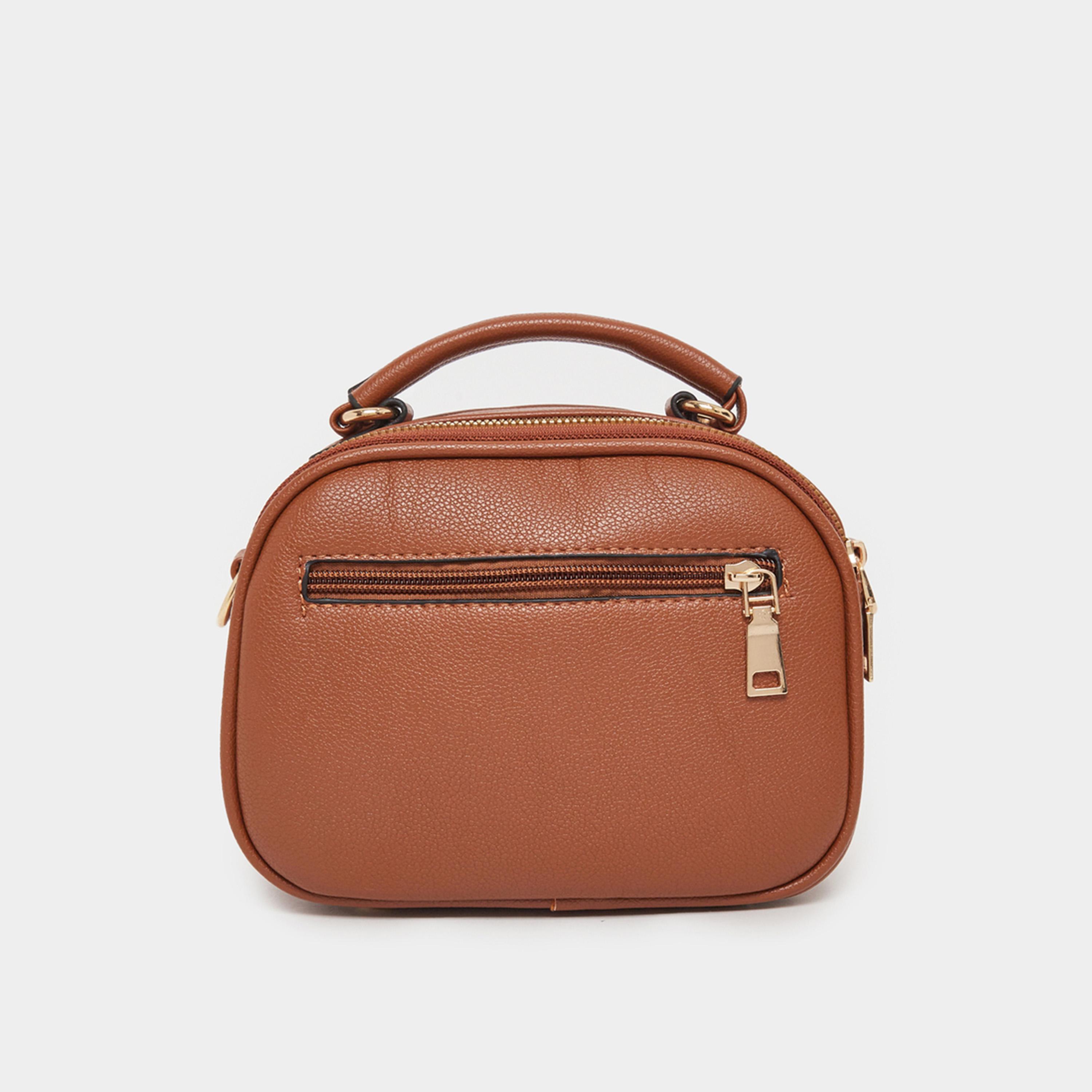 Styli Solid Crossbody Bag With Top Handle-women-bagsandwallets-handbags-image-4