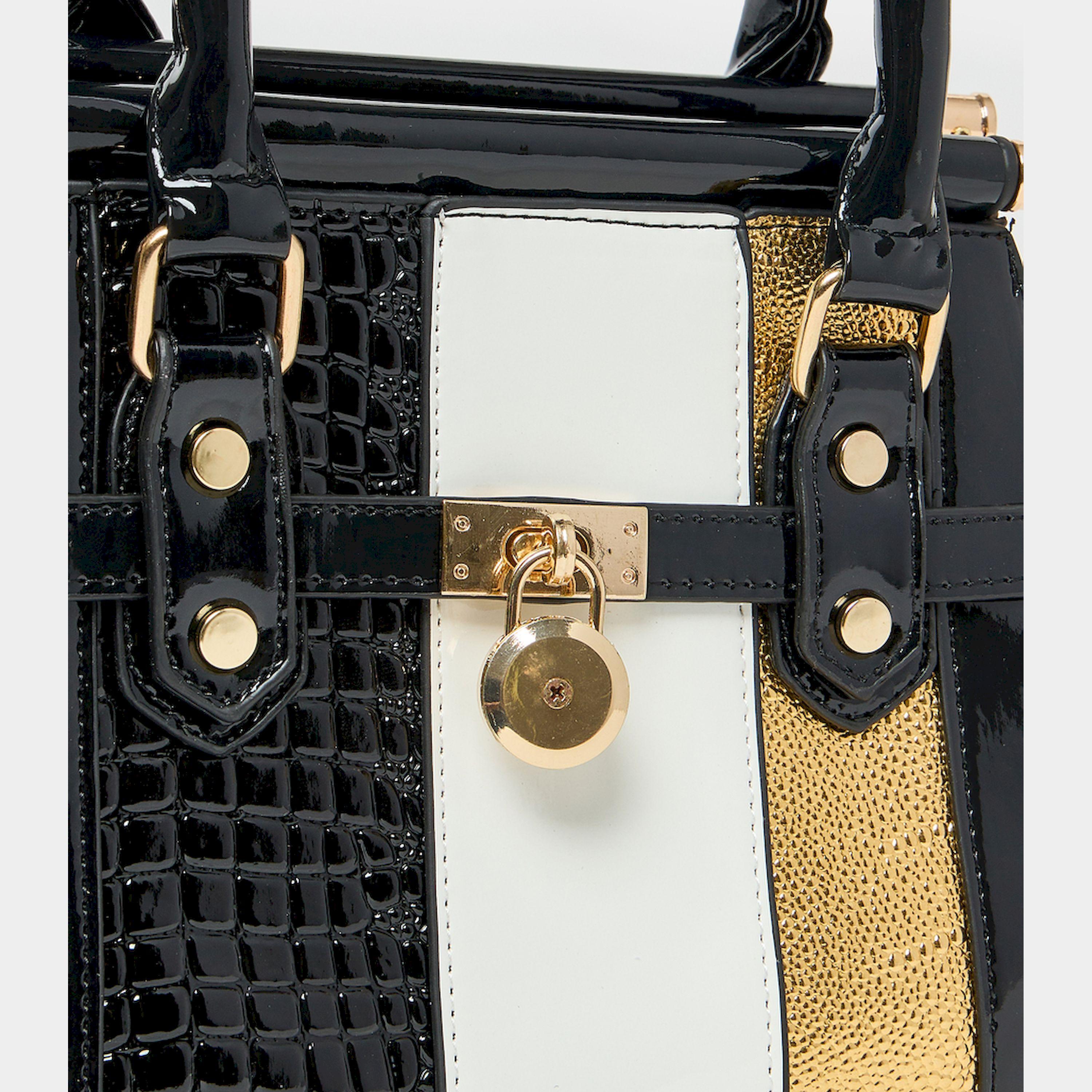 ستايلي - حقيبة يد ذات لمعة معدنية مزخرفة بسحاب للإغلاق-women-bagsandwallets-handbags-image-3