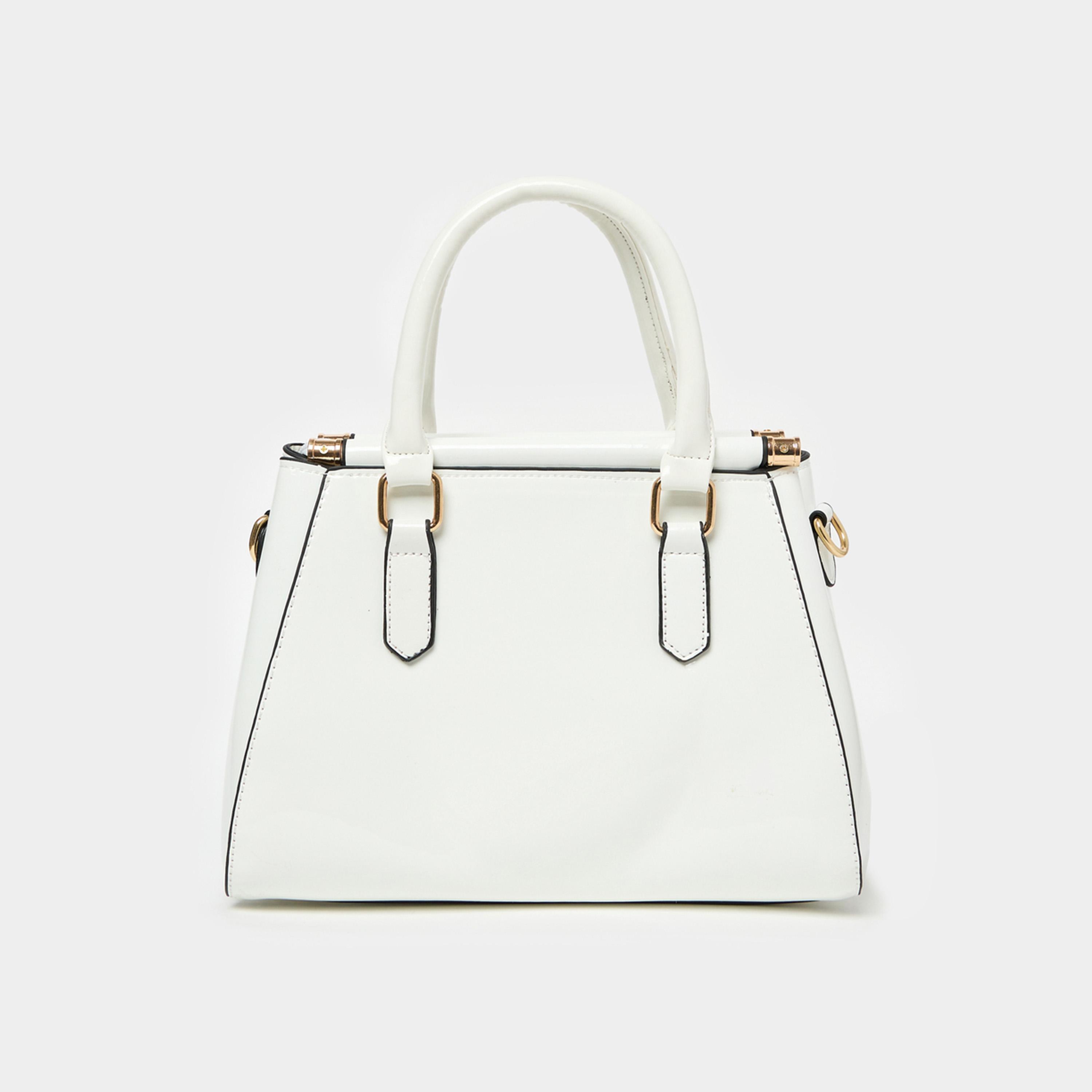 Styli Metallic Croc Skin Texture Handbag With Top Handle-women-bagsandwallets-handbags-image-5