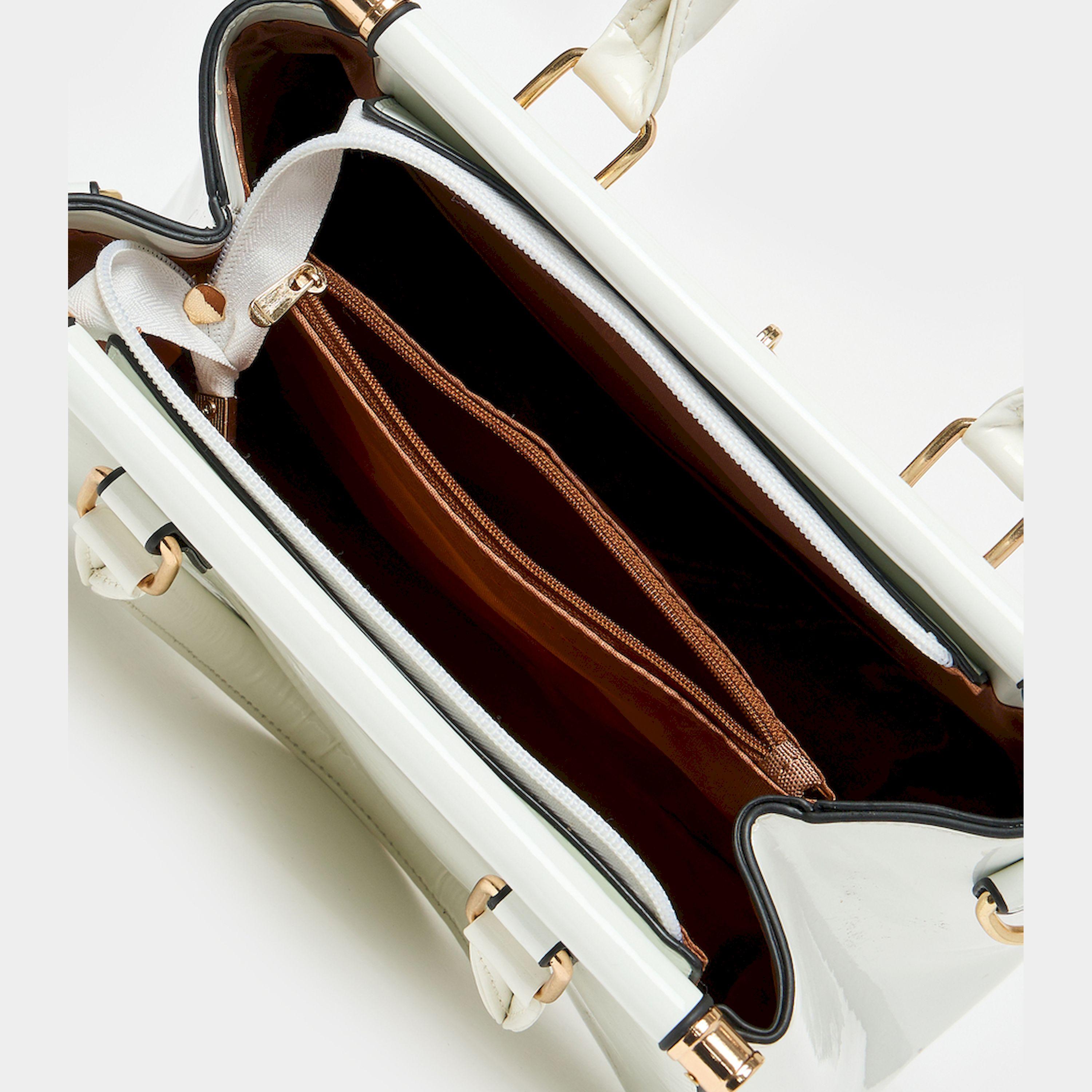 Styli Metallic Croc Skin Texture Handbag With Top Handle-women-bagsandwallets-handbags-image-6