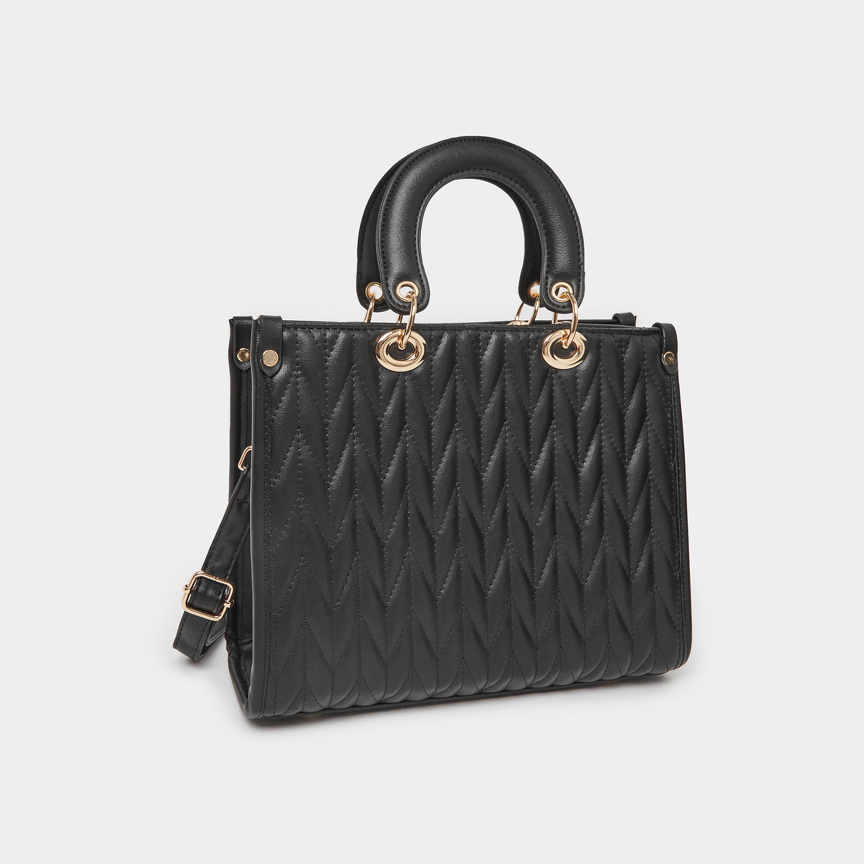 ستايلي - حقيبة يد مبطنة مع حزام كتف قابل للفصل-women-bagsandwallets-handbags-image-1