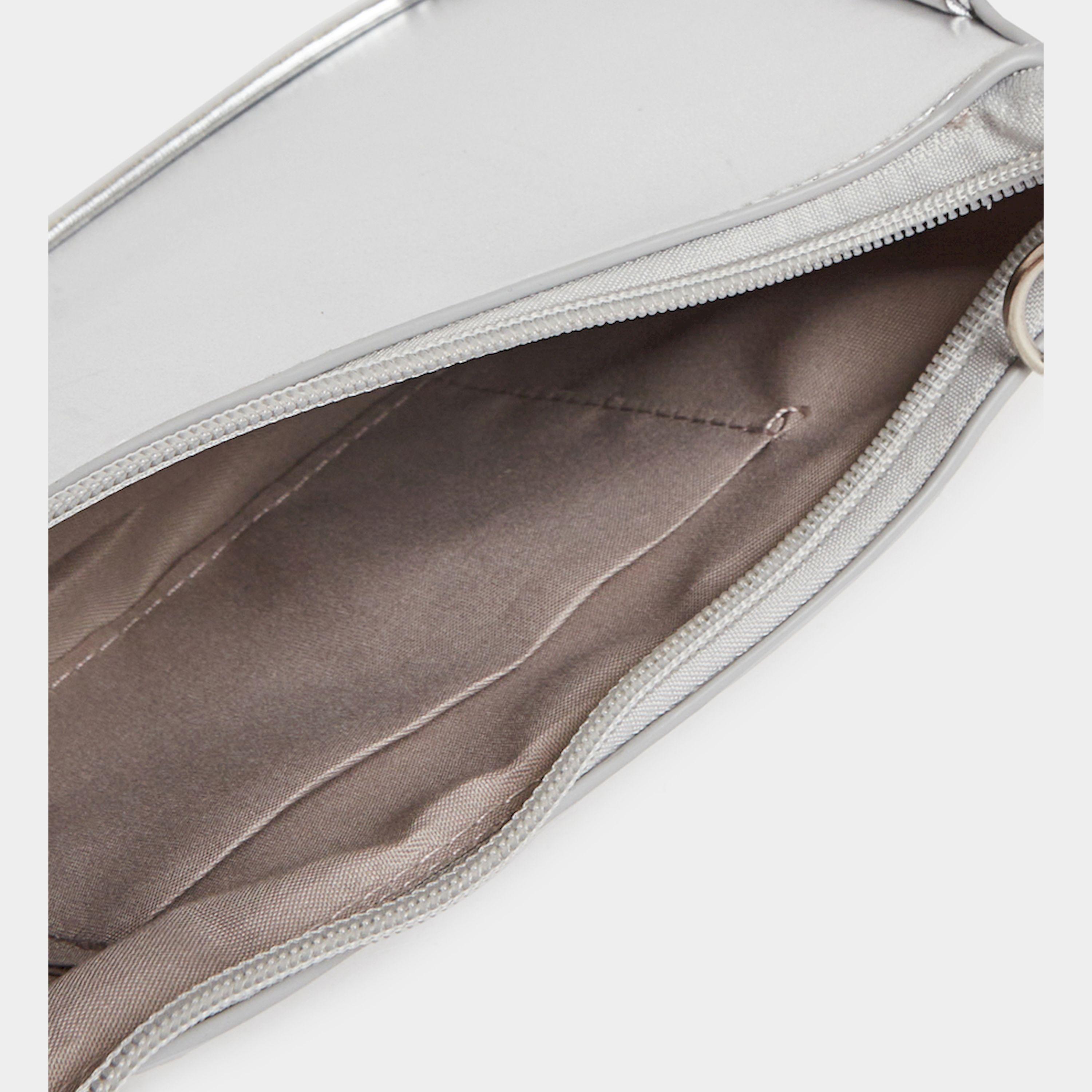 Styli Metallic Chain Shoulder Bag With Zip Closure-women-bagsandwallets-handbags-image-5