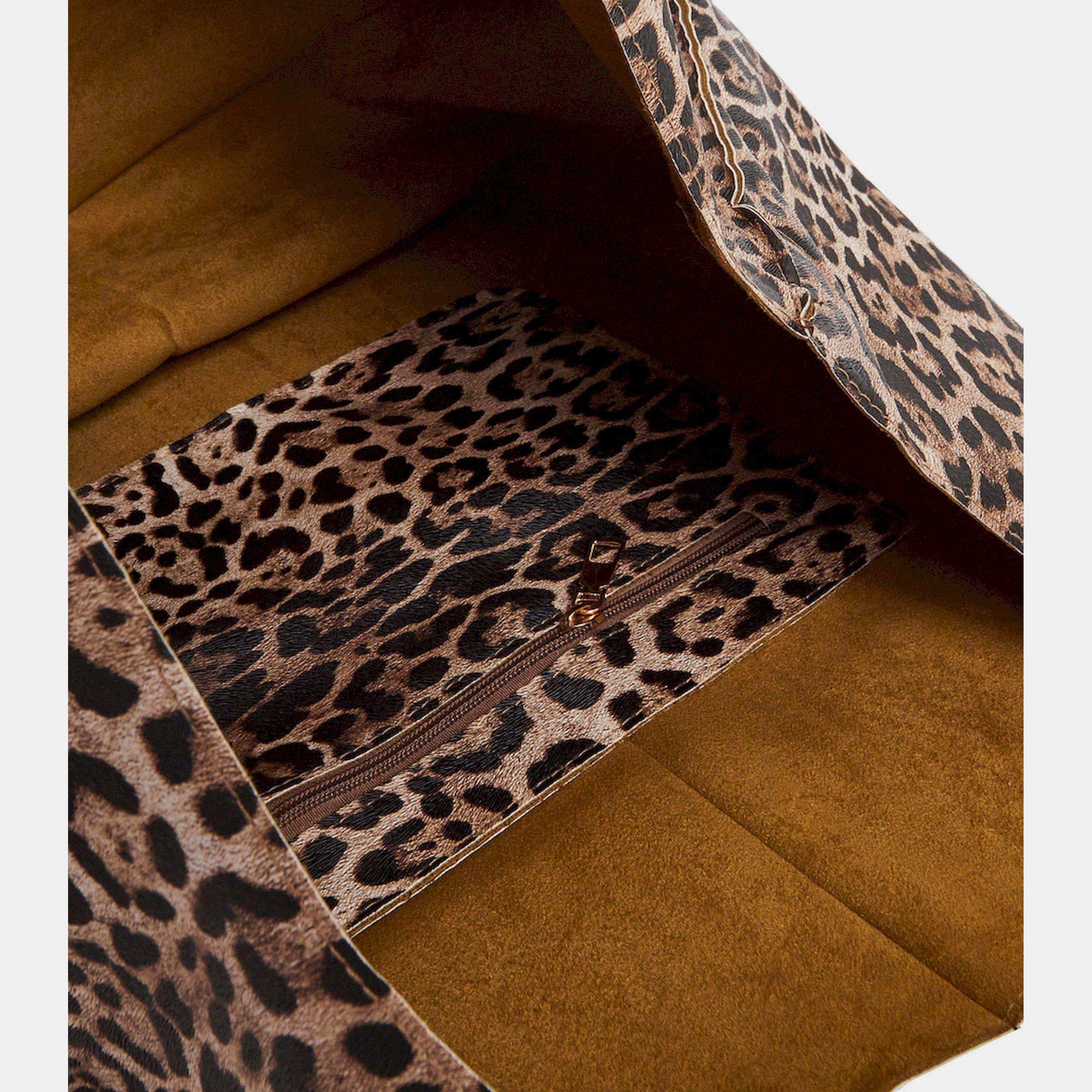 Styli Leopard Print Shoulder Bag With Double Handle-women-bagsandwallets-handbags-image-6