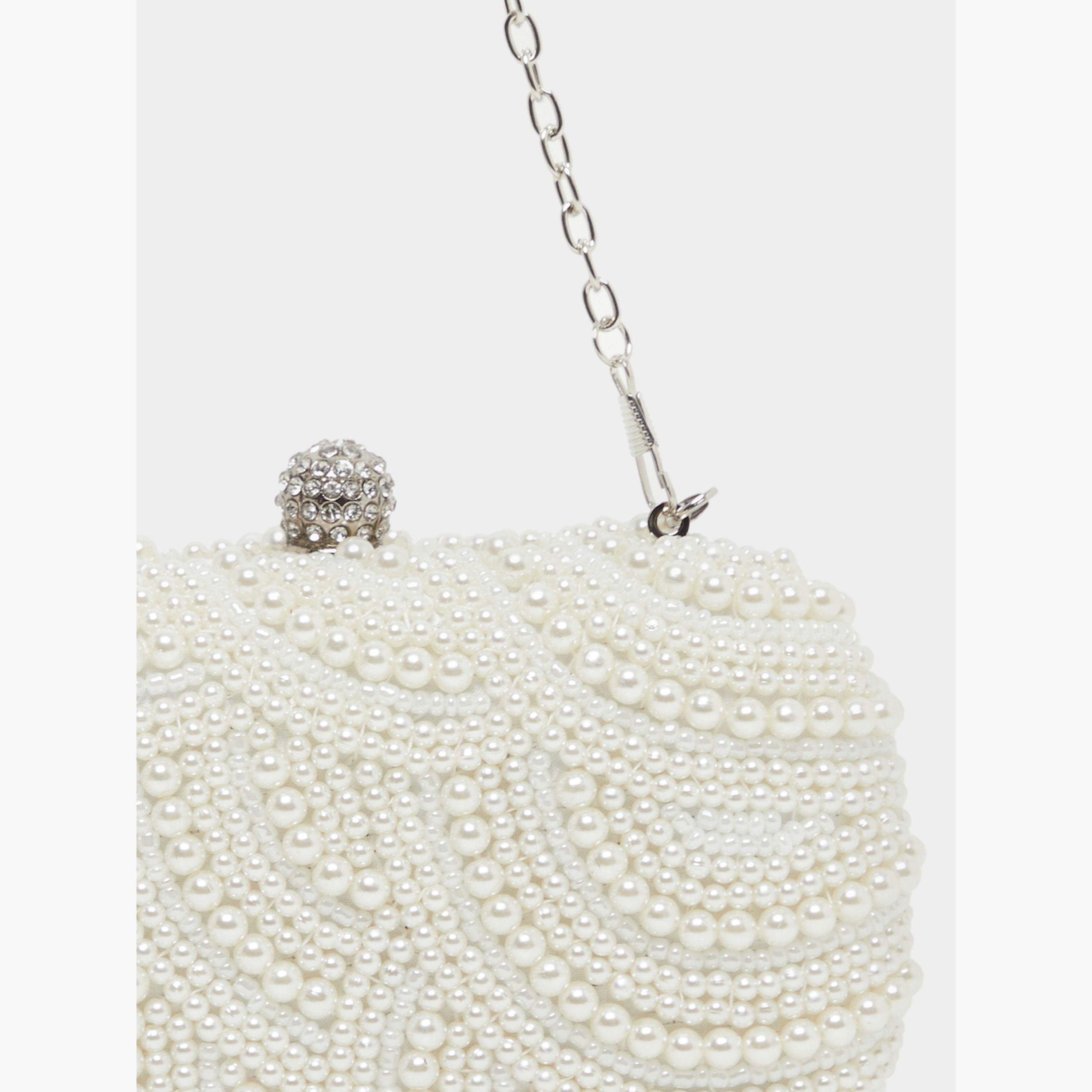 Styli All Over Faux Pearl Embellished Clutch-women-bagsandwallets-handbags-image-3