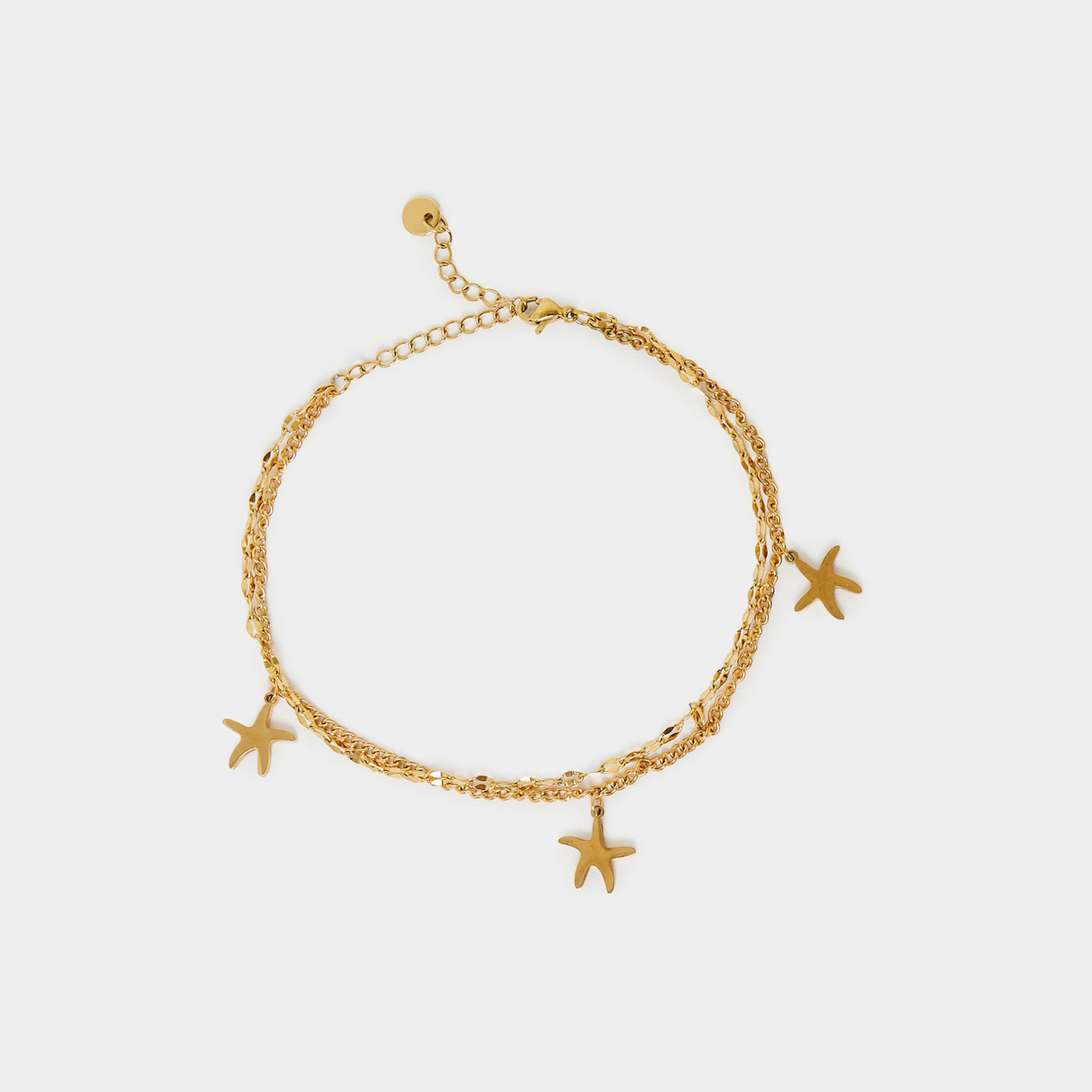 Styli Starfish Drop Anklet-women-watchesandjewellery-jewellery-anklets-image-1