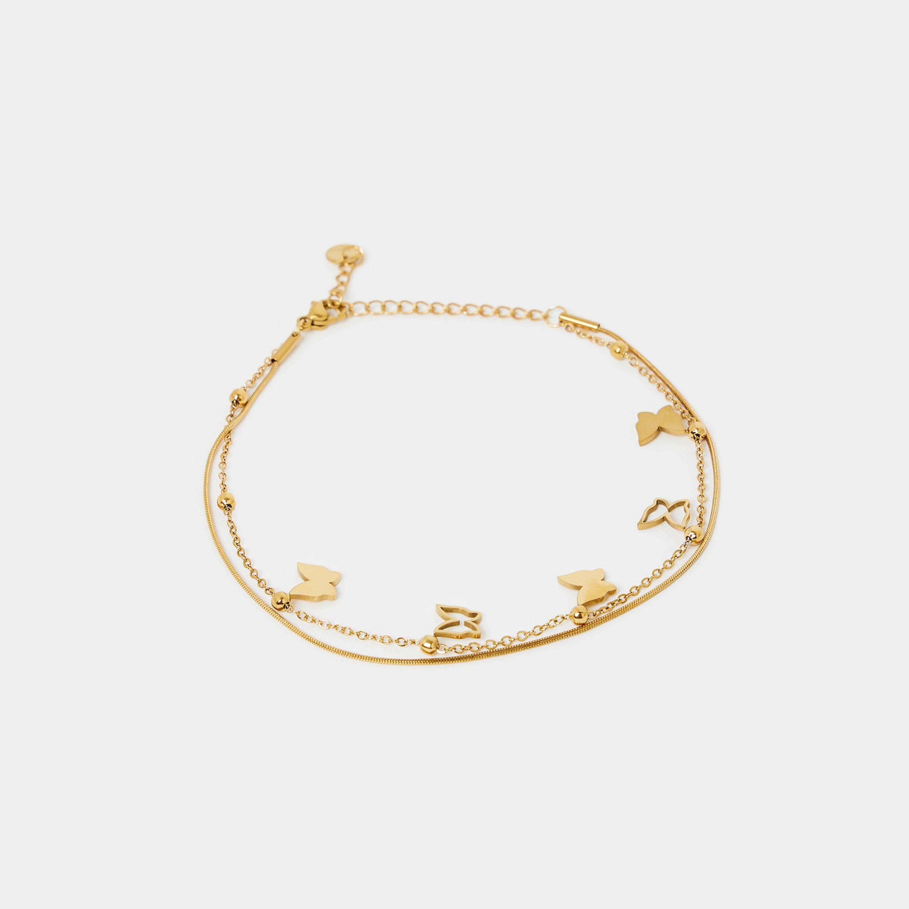 ستايلي - خلخال مزدوج على شكل فراشة-women-watchesandjewellery-jewellery-anklets-image-2