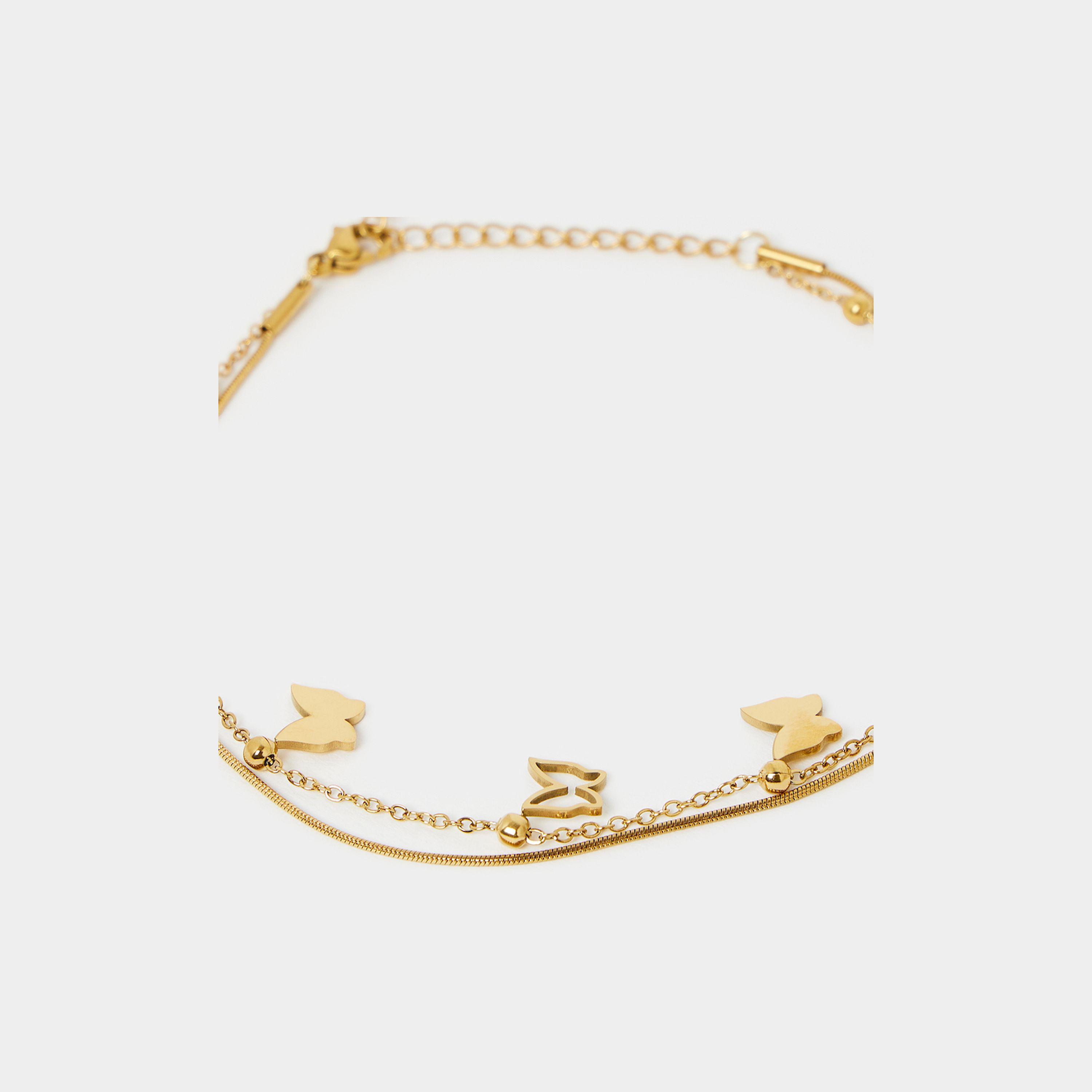 ستايلي - خلخال مزدوج على شكل فراشة-women-watchesandjewellery-jewellery-anklets-image-3