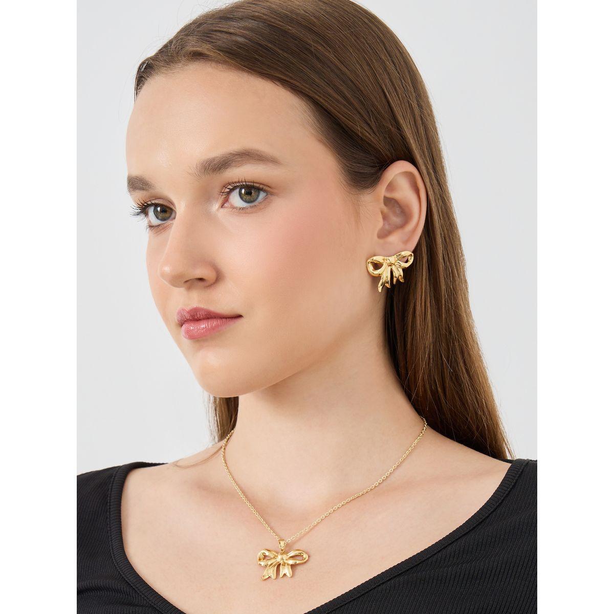 مجموعة من أقراط اذن وعقد كاجوال-women-watchesandjewellery-jewellery-jewellerysets-image-1