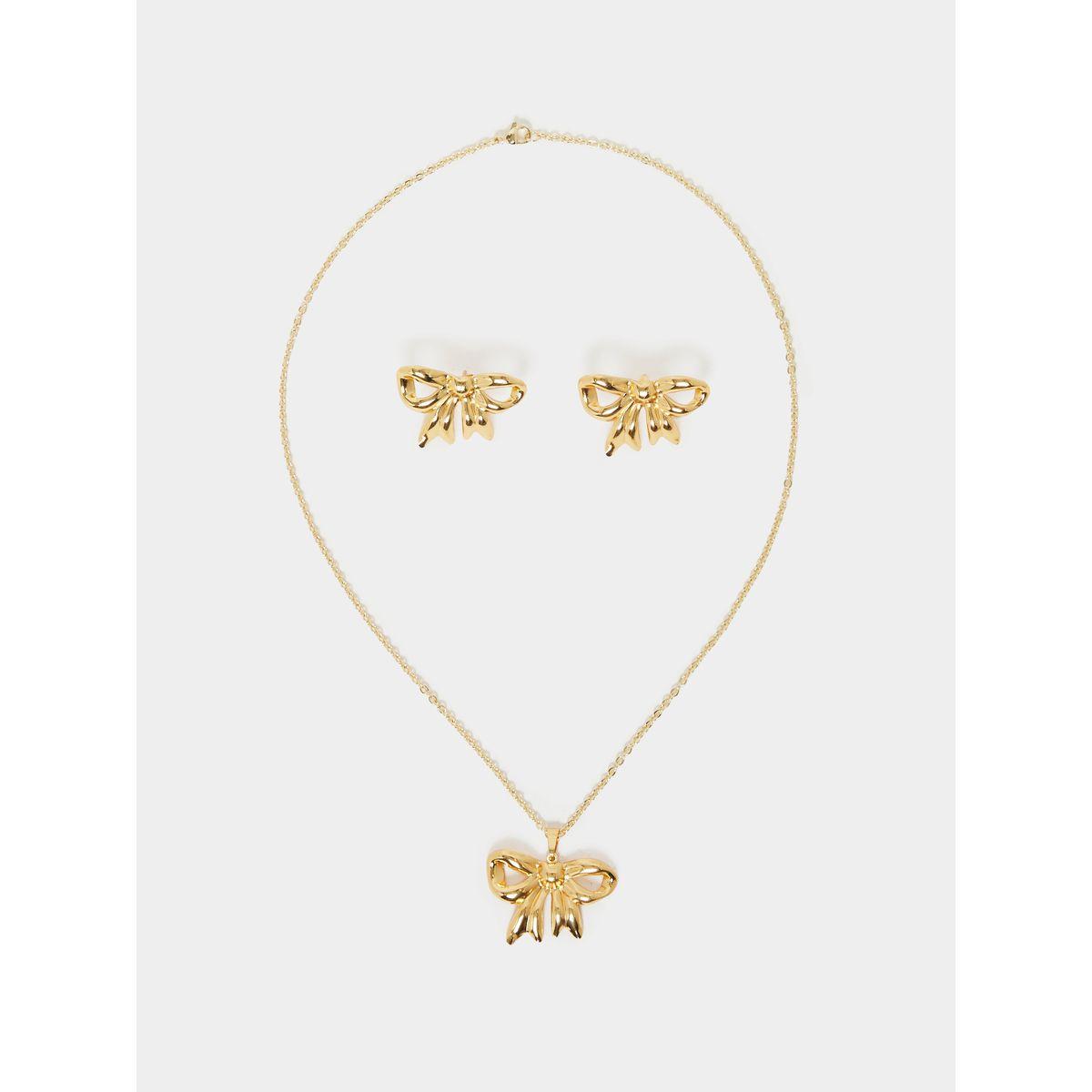 مجموعة من أقراط اذن وعقد كاجوال-women-watchesandjewellery-jewellery-jewellerysets-image-2