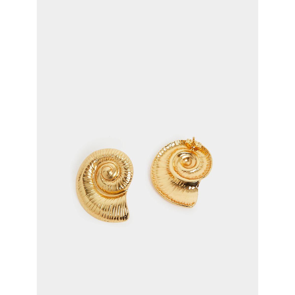 Styli Shell Design Pendant Necklace and Stud Earrings Set-women-watchesandjewellery-jewellery-jewellerysets-image-6