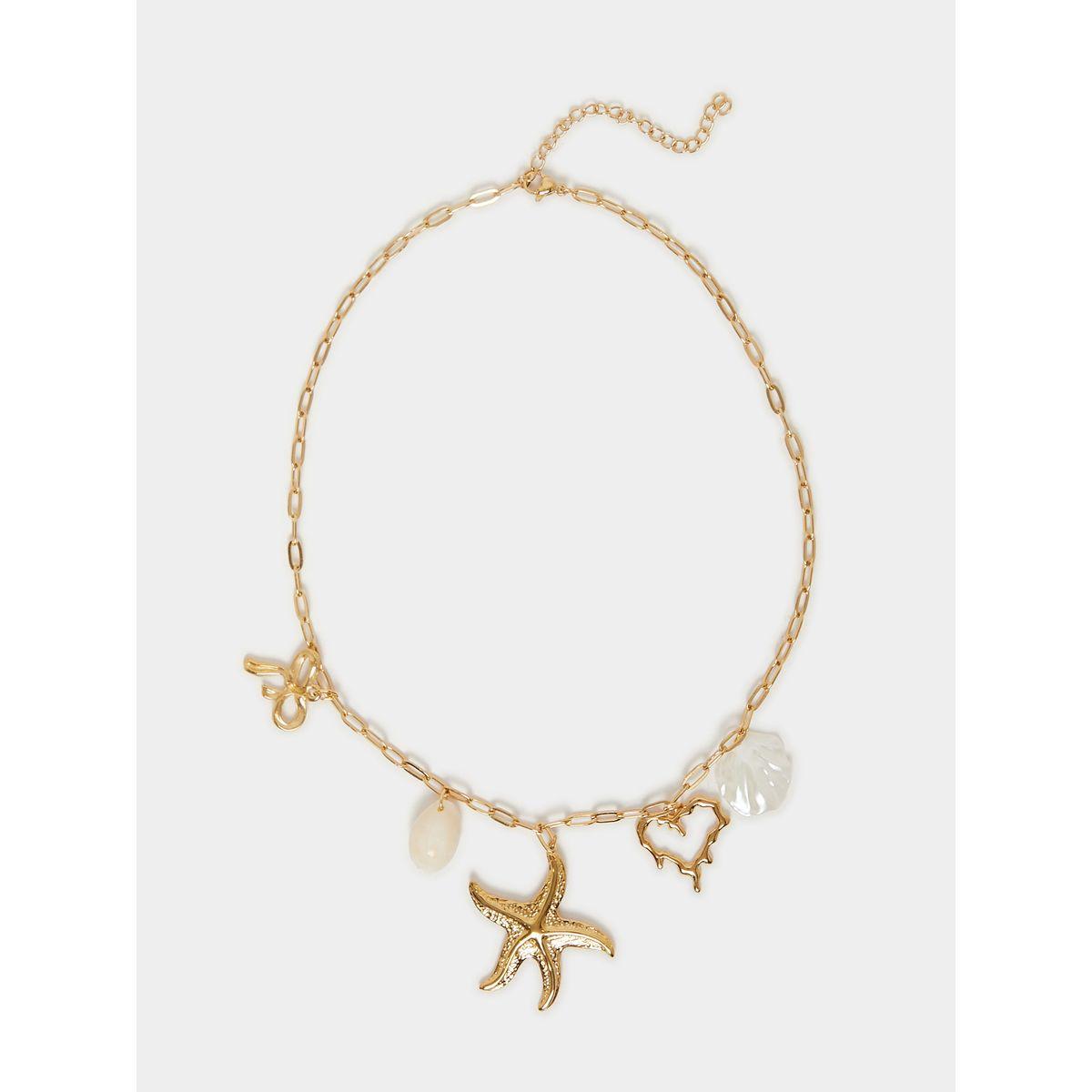 Styli Sea Charm Link Necklace with Lobster Clasp-women-watchesandjewellery-jewellery-necklacesandpendants-image-1