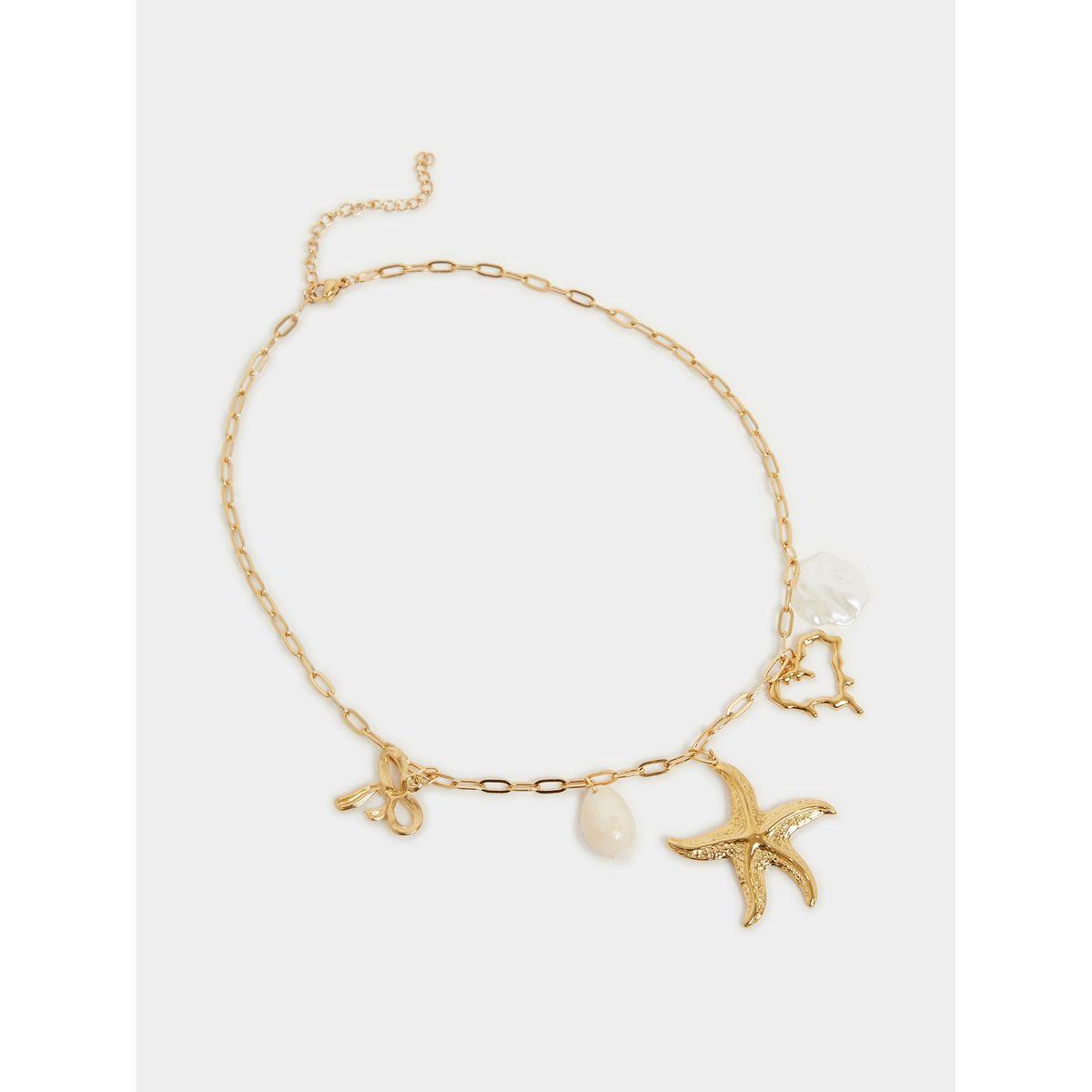 Styli Sea Charm Link Necklace with Lobster Clasp-women-watchesandjewellery-jewellery-necklacesandpendants-image-2