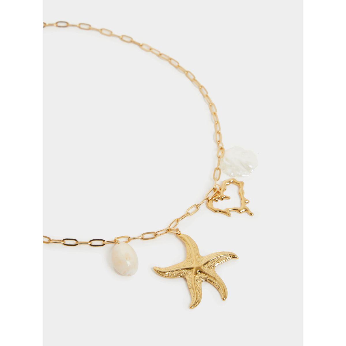 Styli Sea Charm Link Necklace with Lobster Clasp-women-watchesandjewellery-jewellery-necklacesandpendants-image-3