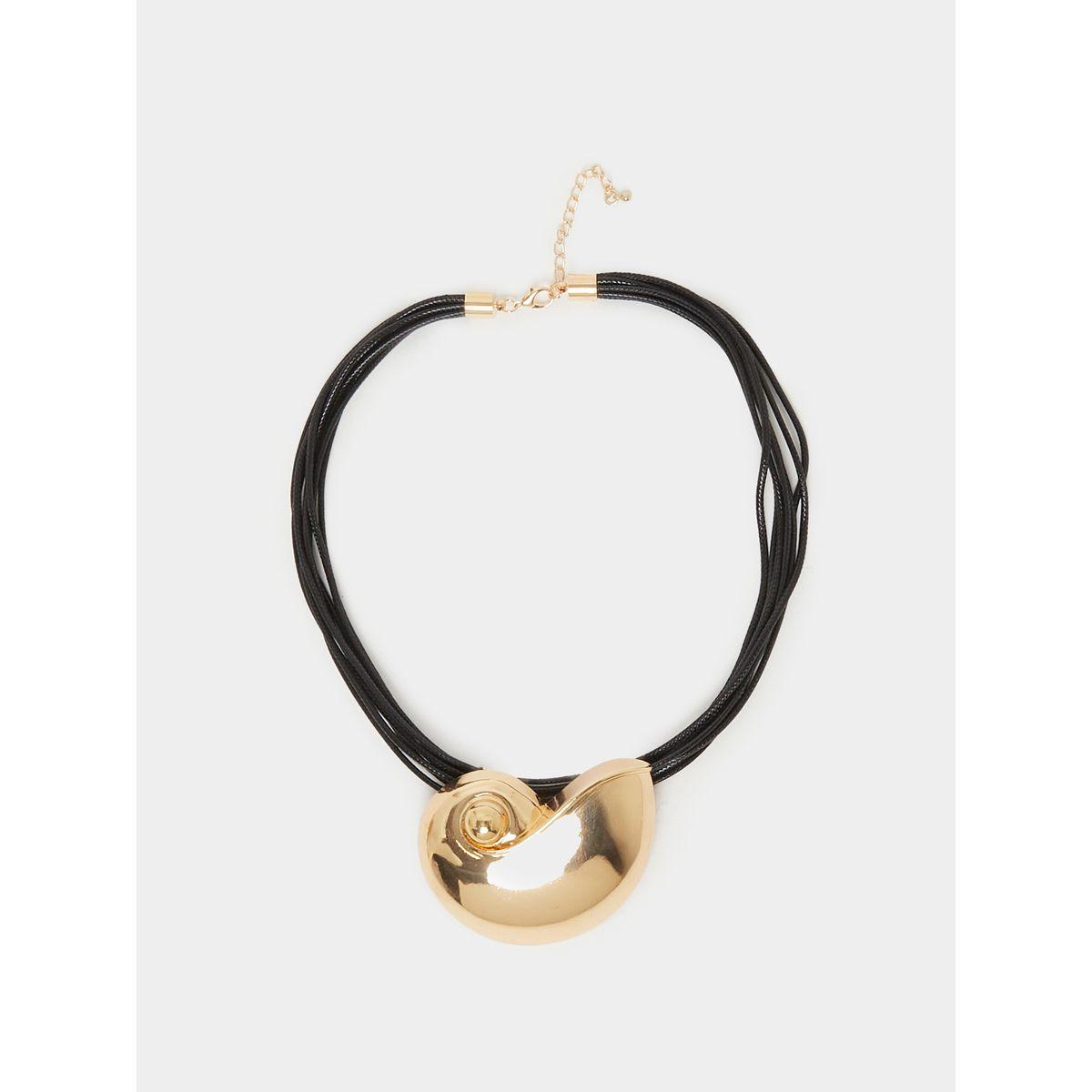 عقد مزين بحلية معدنية ومشبك إغلاق لوبستر-women-watchesandjewellery-jewellery-necklacesandpendants-image-1