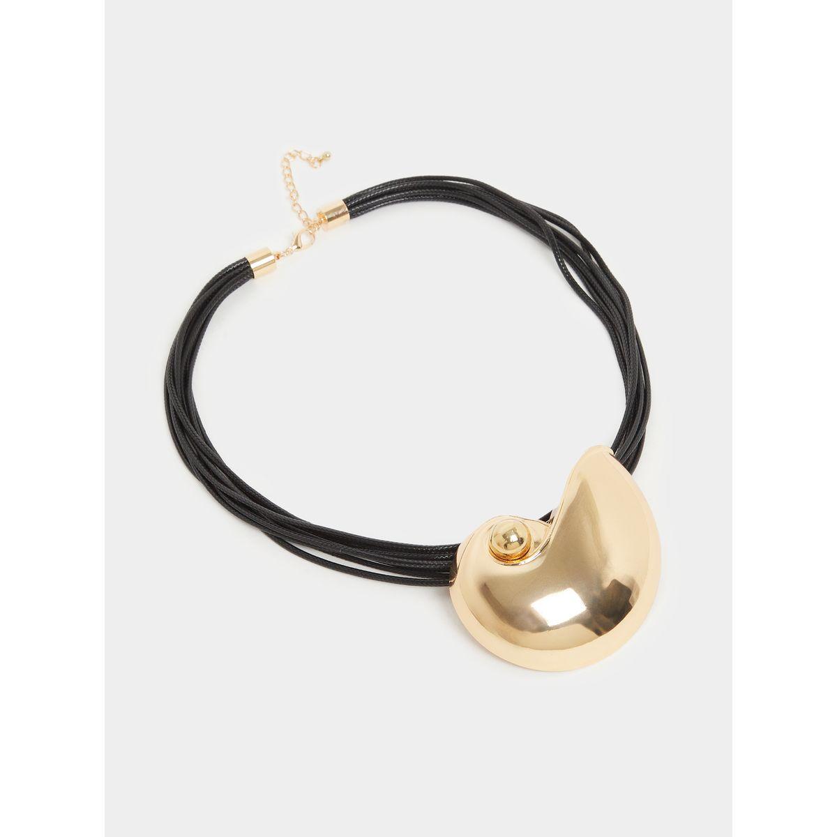 عقد مزين بحلية معدنية ومشبك إغلاق لوبستر-women-watchesandjewellery-jewellery-necklacesandpendants-image-2