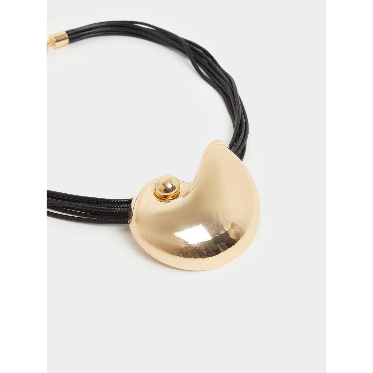 عقد مزين بحلية معدنية ومشبك إغلاق لوبستر-women-watchesandjewellery-jewellery-necklacesandpendants-image-3