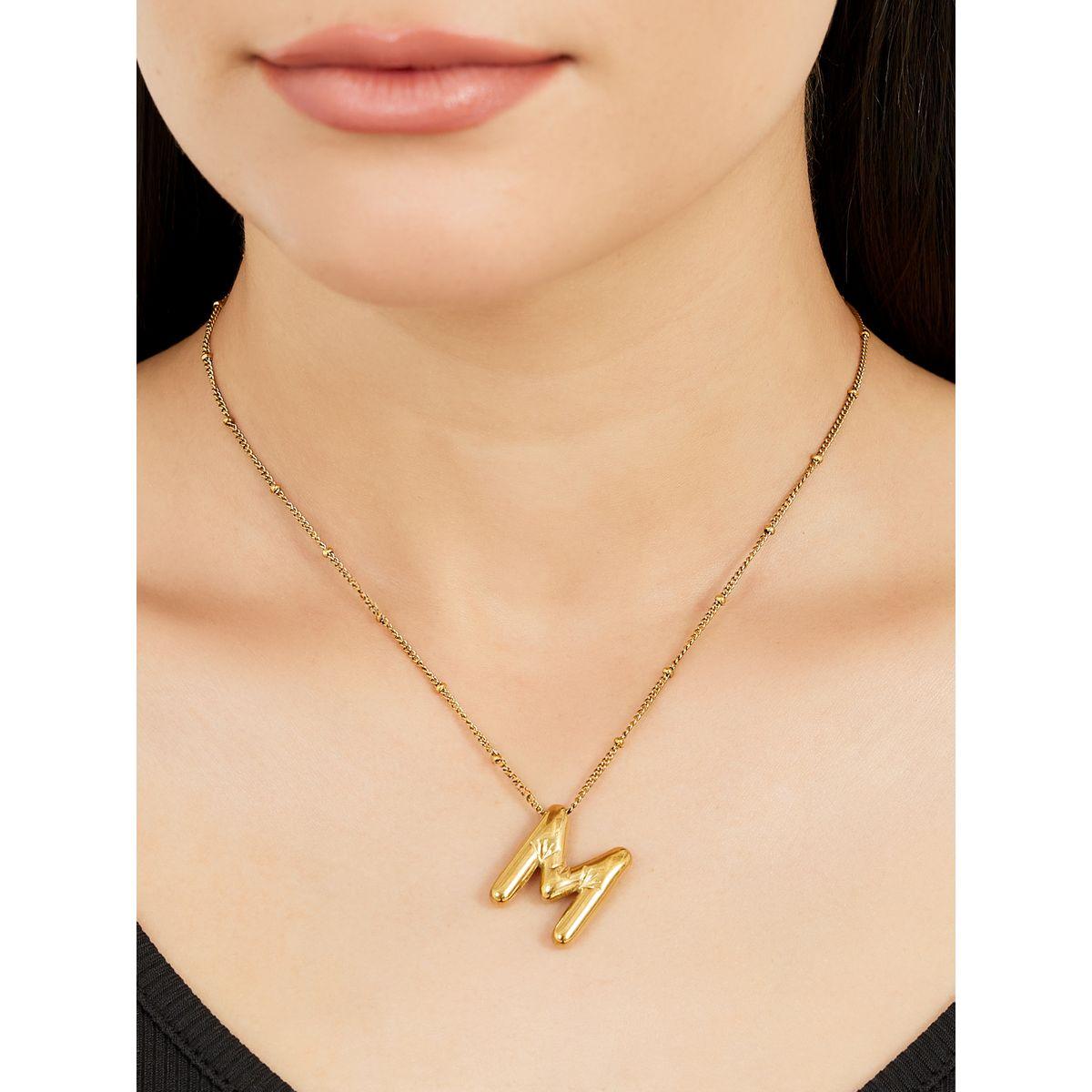 Initial M Pendant Necklace-women-watchesandjewellery-jewellery-necklacesandpendants-image-1