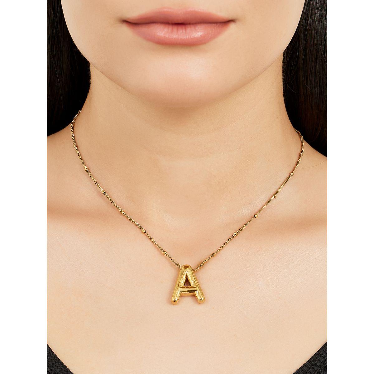 Initial A Pendant Necklace-women-watchesandjewellery-jewellery-necklacesandpendants-image-1