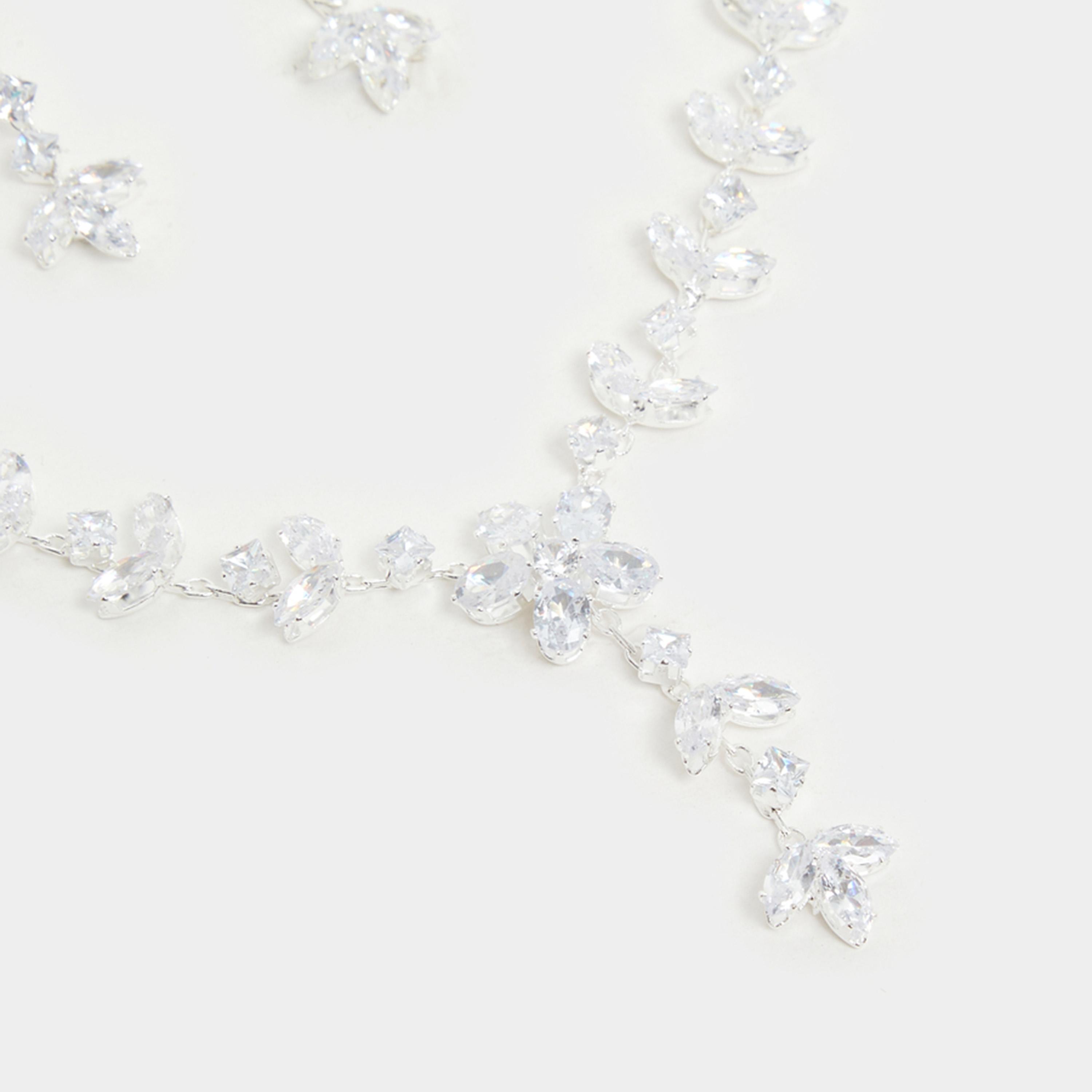 ستايلي - طقم مجوهرات مزين من قلادة وأقراط-women-watchesandjewellery-jewellery-jewellerysets-image-3