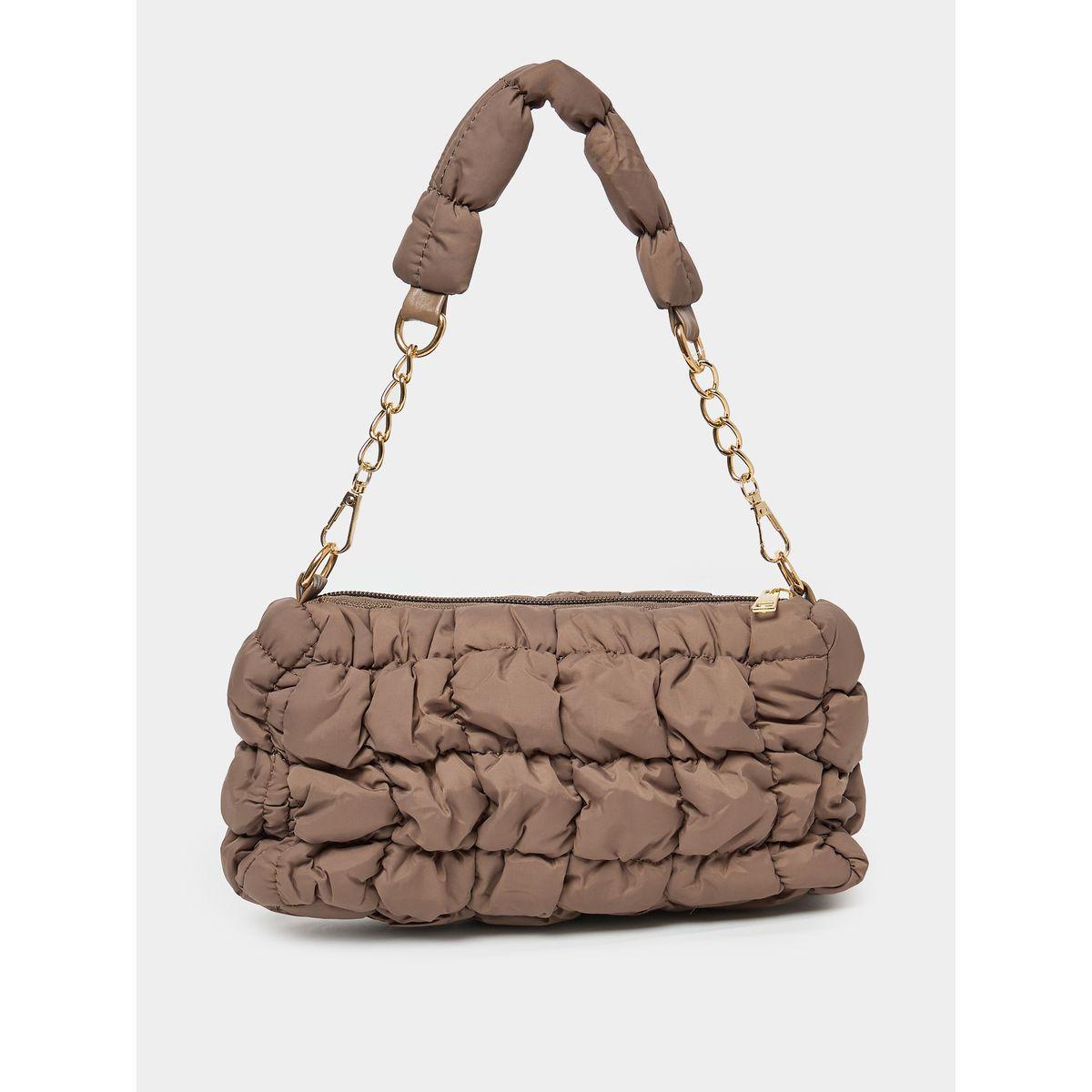 Styli  Quilted Shoulder Bag with Detachable Strap and Zip Closure-women-bagsandwallets-handbags-image-5