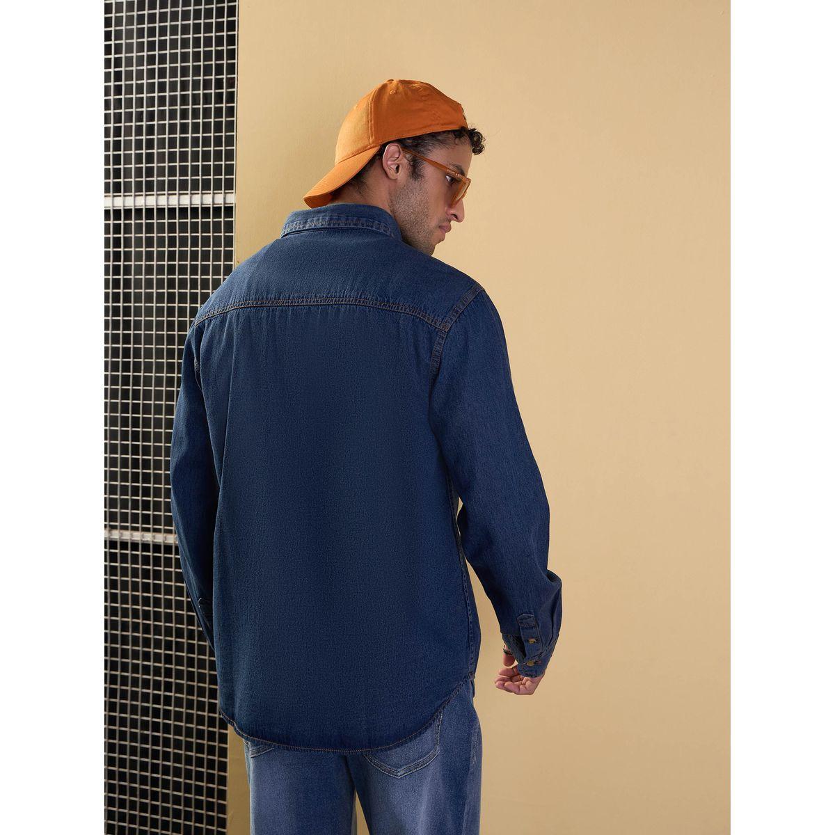 قميص بقصة مريحة مع تفاصيل جيوب ماسكلن ساسافراس × ستايلي-men-clothing-shirts-image-5