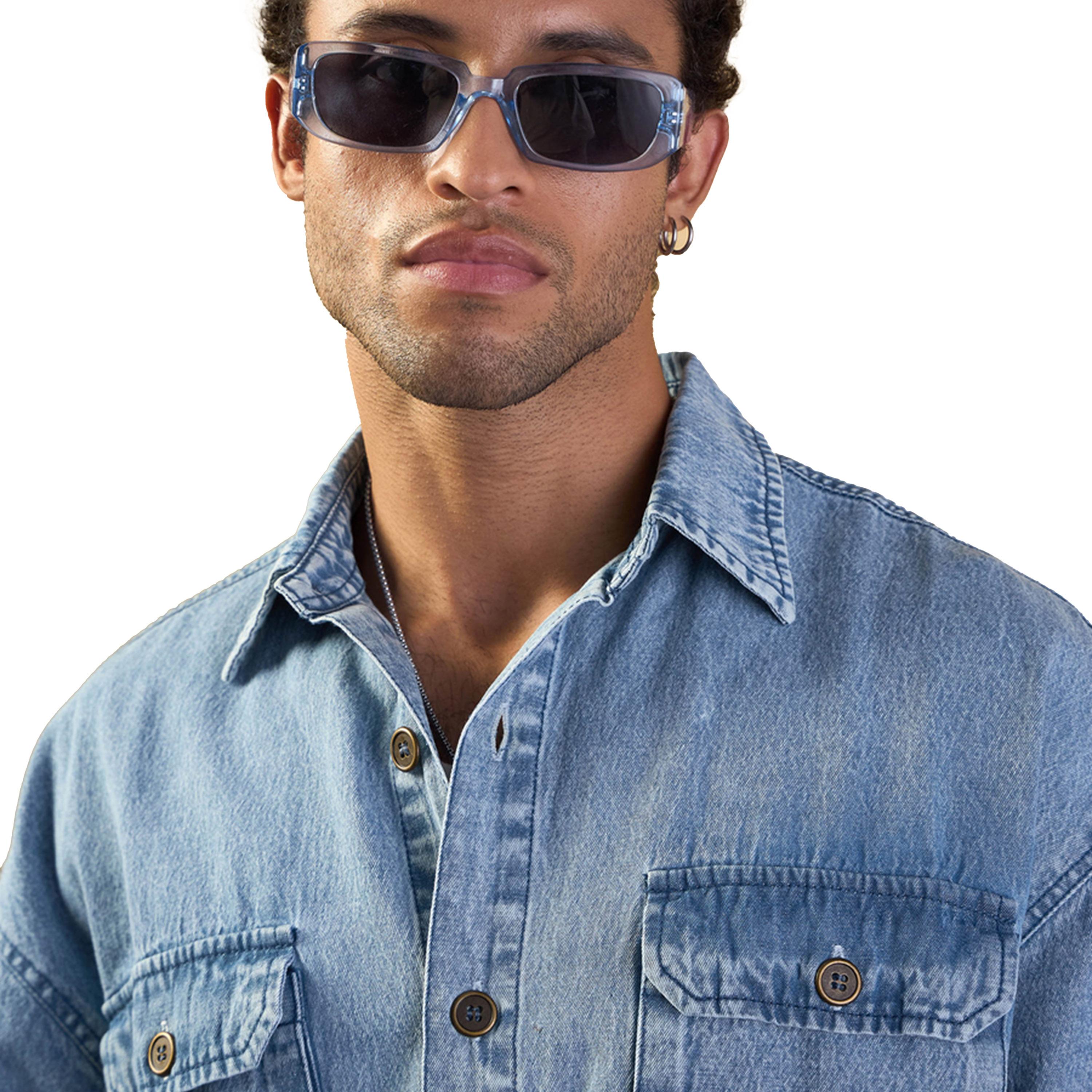Mascln Sassafras X Styli Washed Denim Oversized Shacket-men-clothing-shirts-image-4