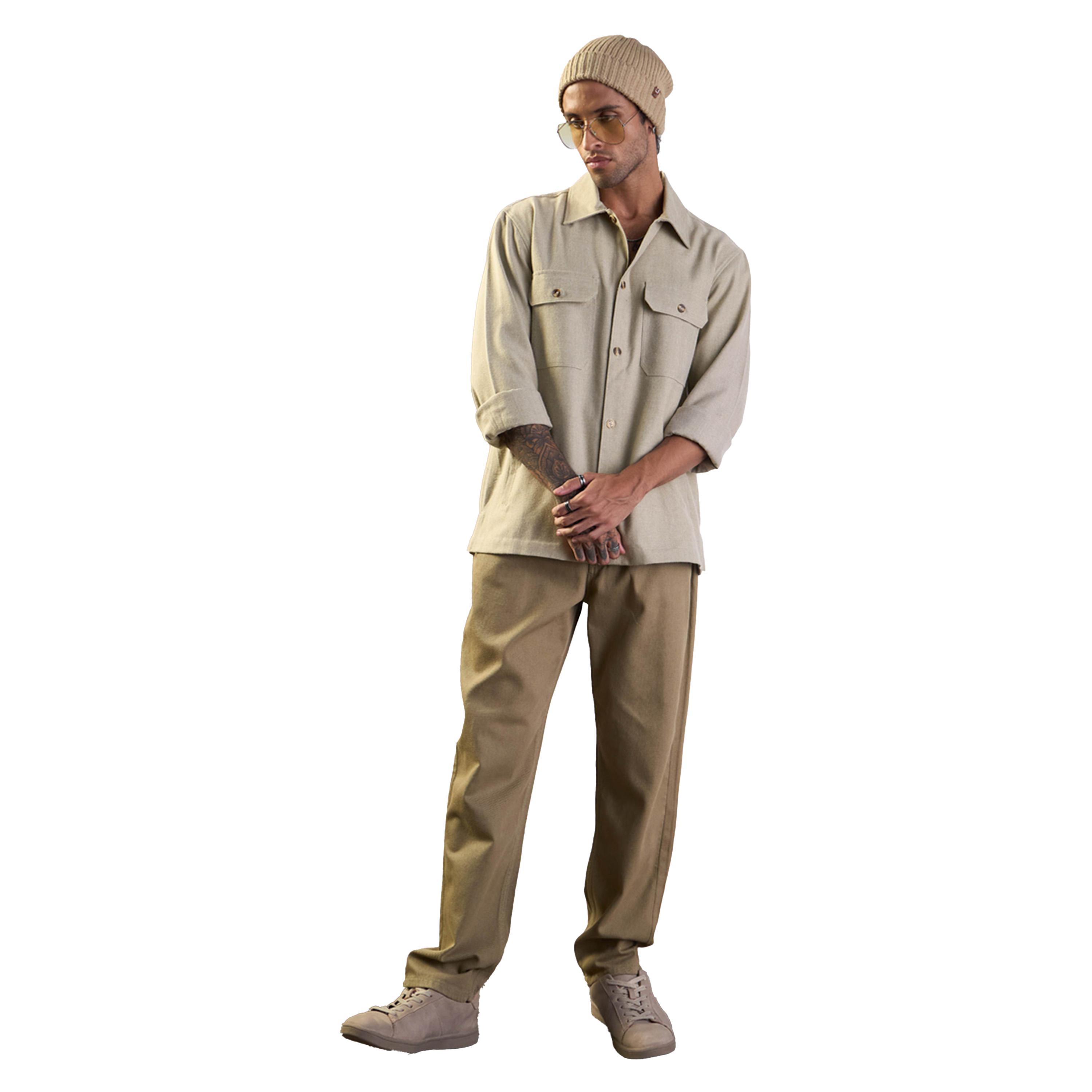 ماسكلن ساسافراس × ستايلي - جاكيت سادة بجيوب جانبية وقصة مريحة-men-clothing-shirts-image-3
