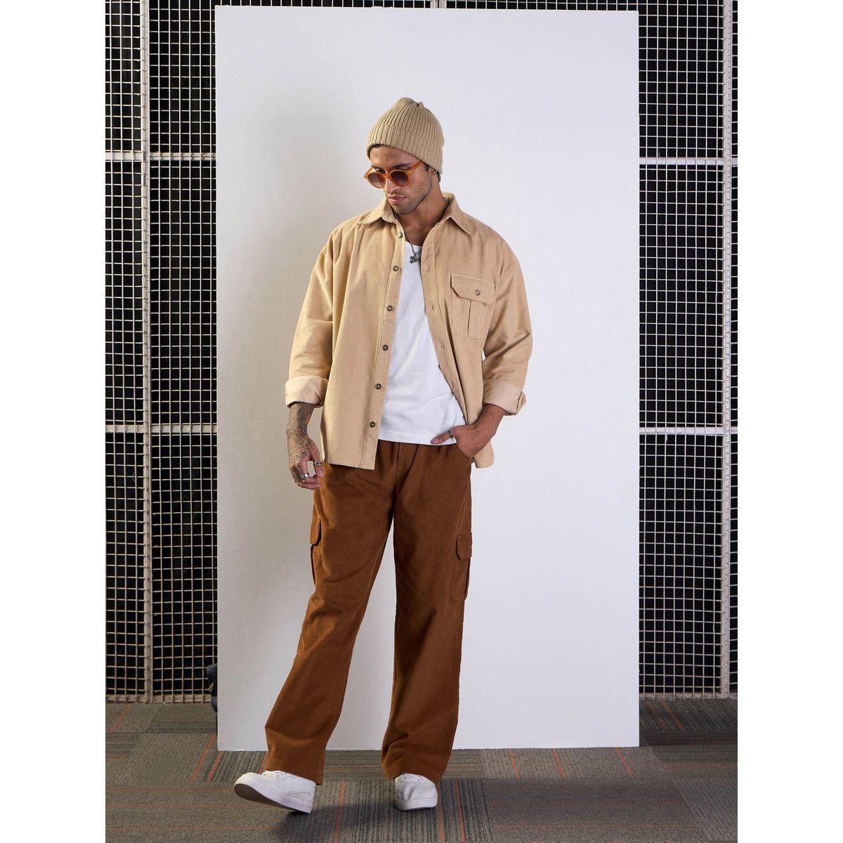 شاكيت كوردوري بأزرار وتفاصيل جيوب ماسكلن ساسافراس × ستايلي-men-clothing-shirts-image-2