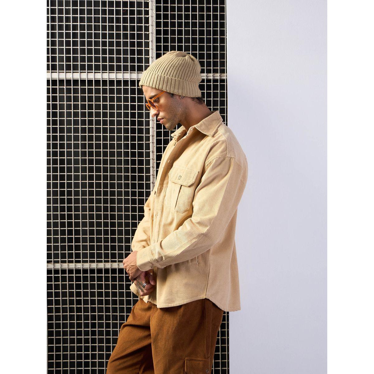 شاكيت كوردوري بأزرار وتفاصيل جيوب ماسكلن ساسافراس × ستايلي-men-clothing-shirts-image-3