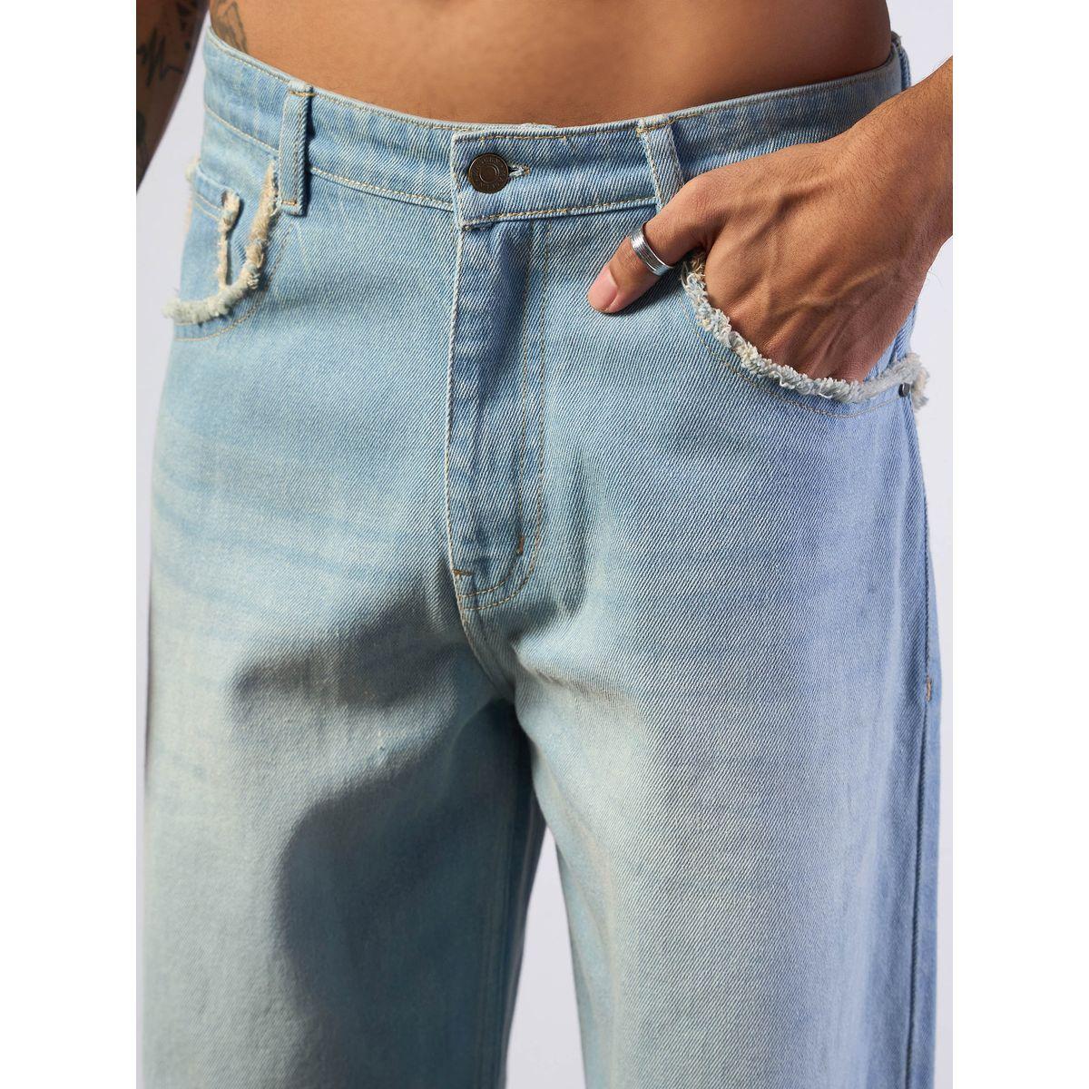 جينز باجي بقصة مريحة وخصر متوسط ماسكلن ساسافراس × ستايلي-men-clothing-bottoms-jeans-image-4