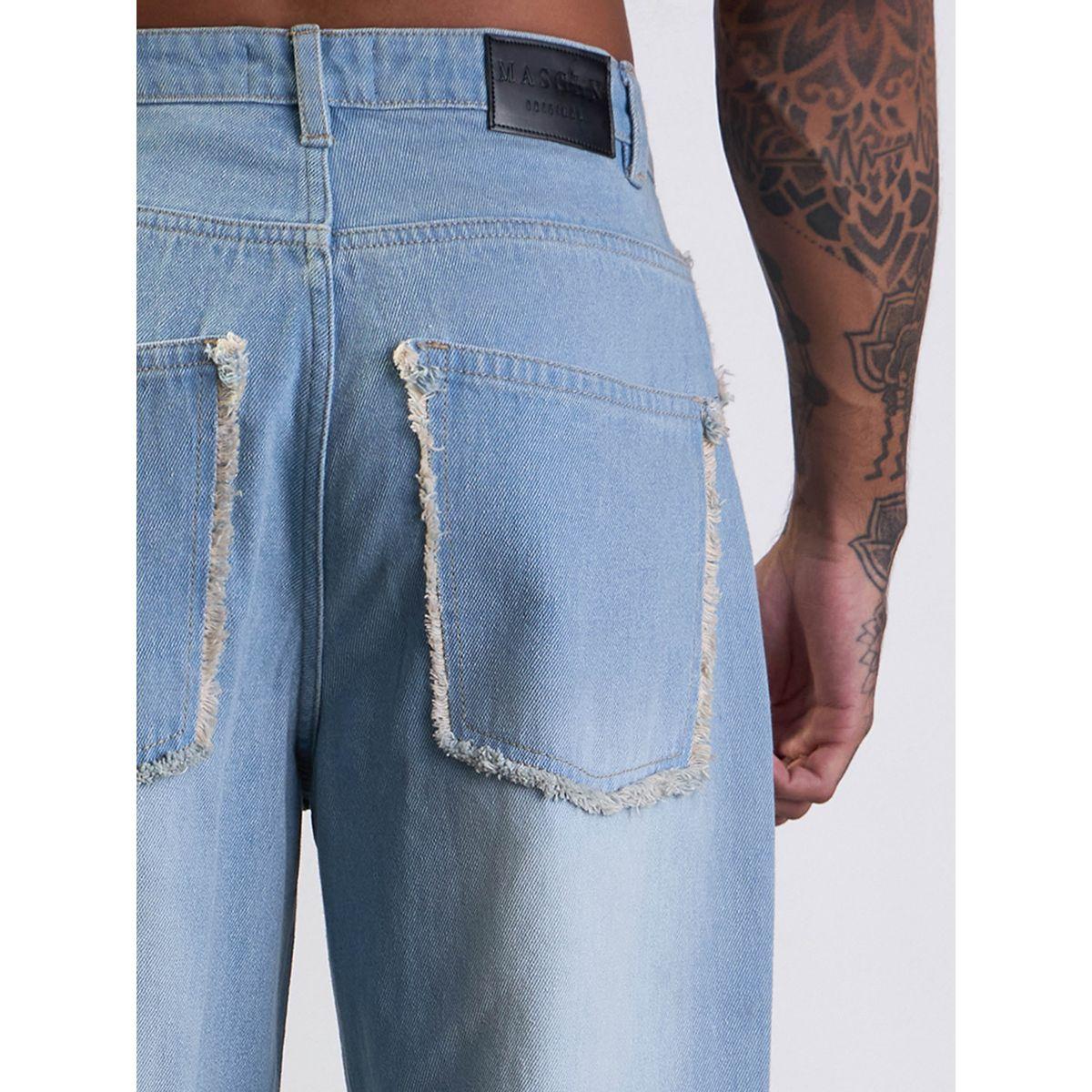 جينز باجي بقصة مريحة وخصر متوسط ماسكلن ساسافراس × ستايلي-men-clothing-bottoms-jeans-image-7