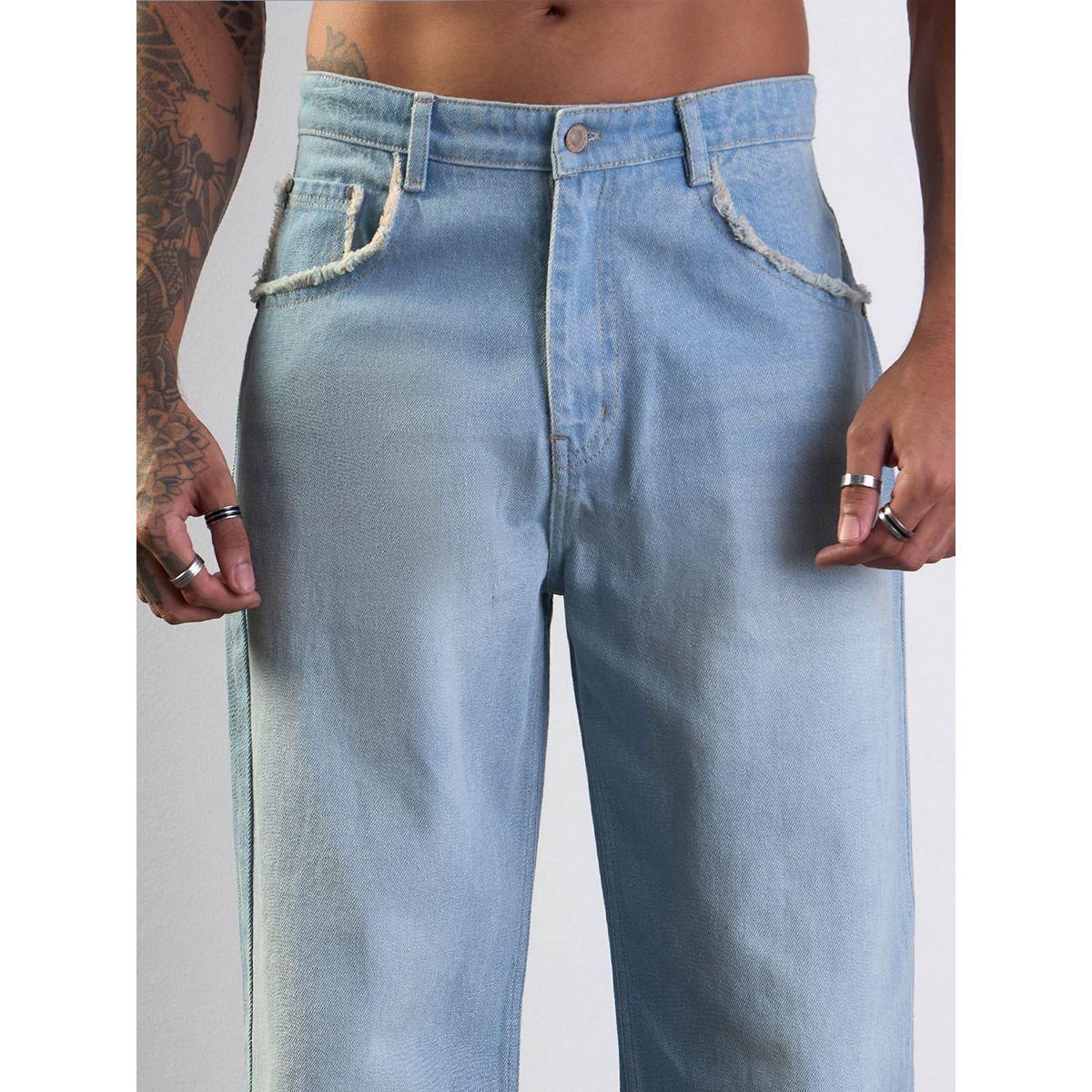 جينز باجي بقصة مريحة وخصر متوسط ماسكلن ساسافراس × ستايلي-men-clothing-bottoms-jeans-image-9