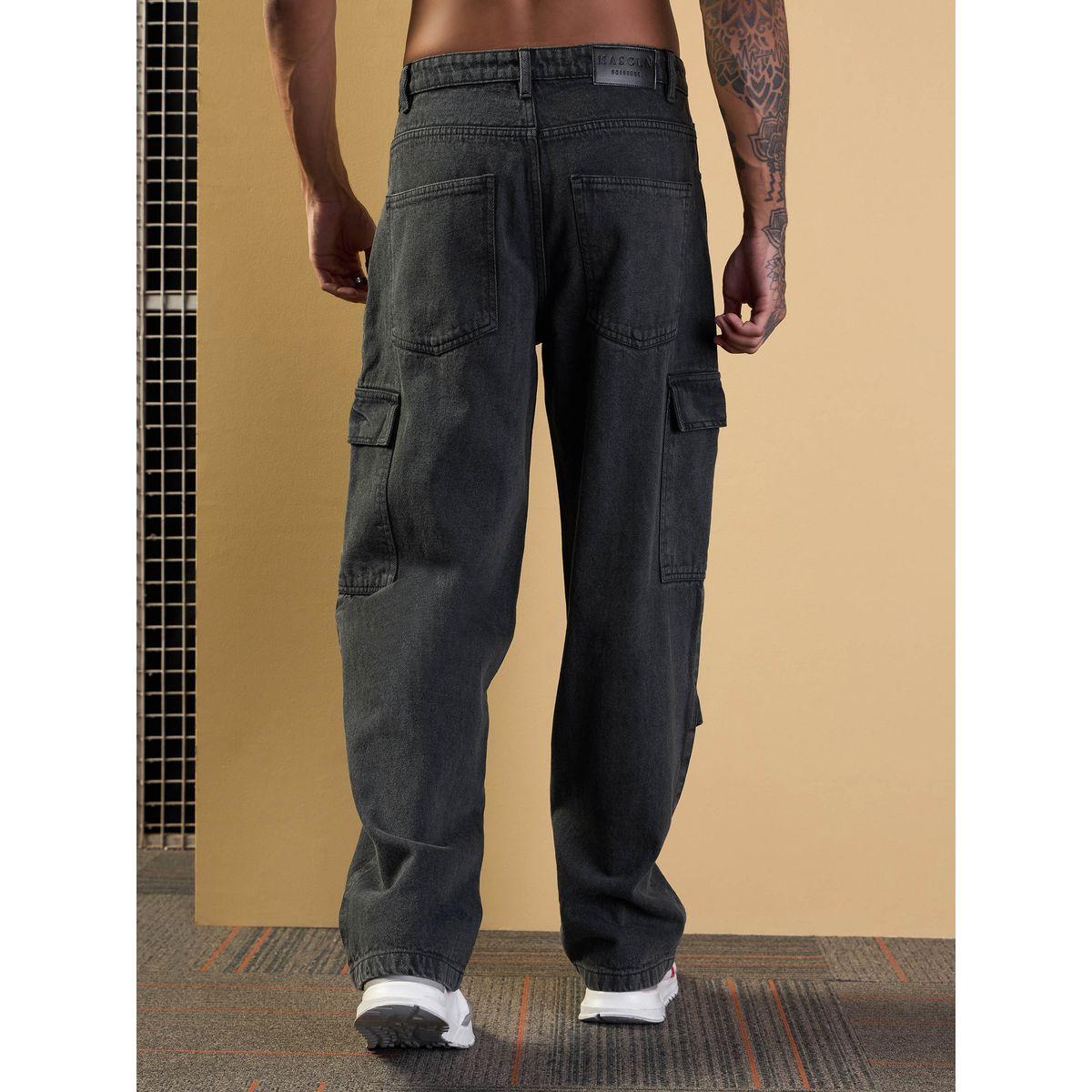 Mascln Sassafras X Styli  Mid Rise Relaxed Fit Baggy Jeans with Cargo Pockets-men-clothing-bottoms-jeans-image-5