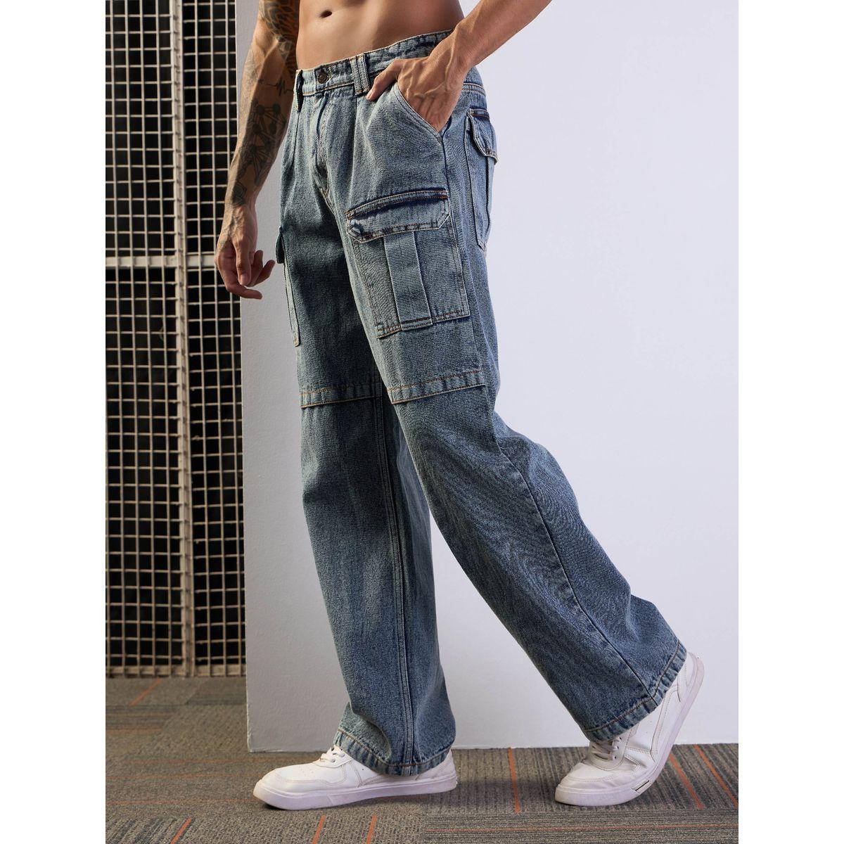جينز باجي بقصة مريحة مع جيوب كارجو ماسكلن ساسافراس × ستايلي-men-clothing-bottoms-jeans-image-3