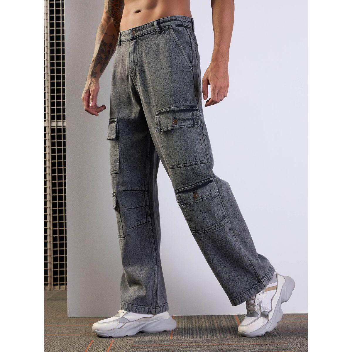 جينز باجي بقصة مريحة وخصر متوسط ماسكلن ساسافراس × ستايلي-men-clothing-bottoms-jeans-image-3