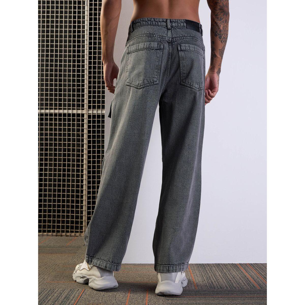 جينز باجي بقصة مريحة وخصر متوسط ماسكلن ساسافراس × ستايلي-men-clothing-bottoms-jeans-image-5