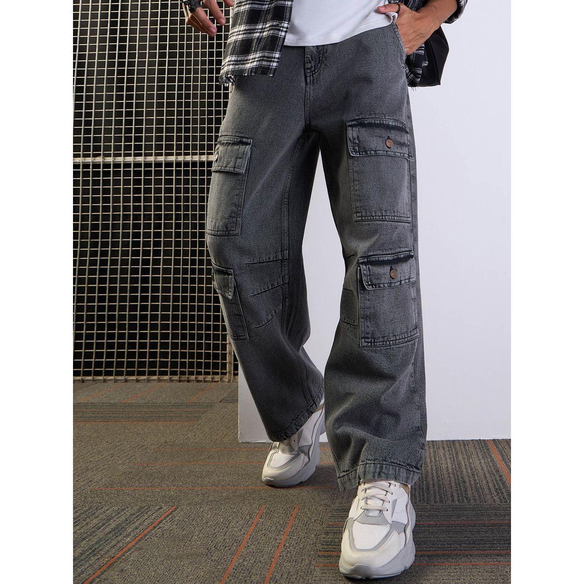 جينز باجي بقصة مريحة وخصر متوسط ماسكلن ساسافراس × ستايلي-men-clothing-bottoms-jeans-image-7