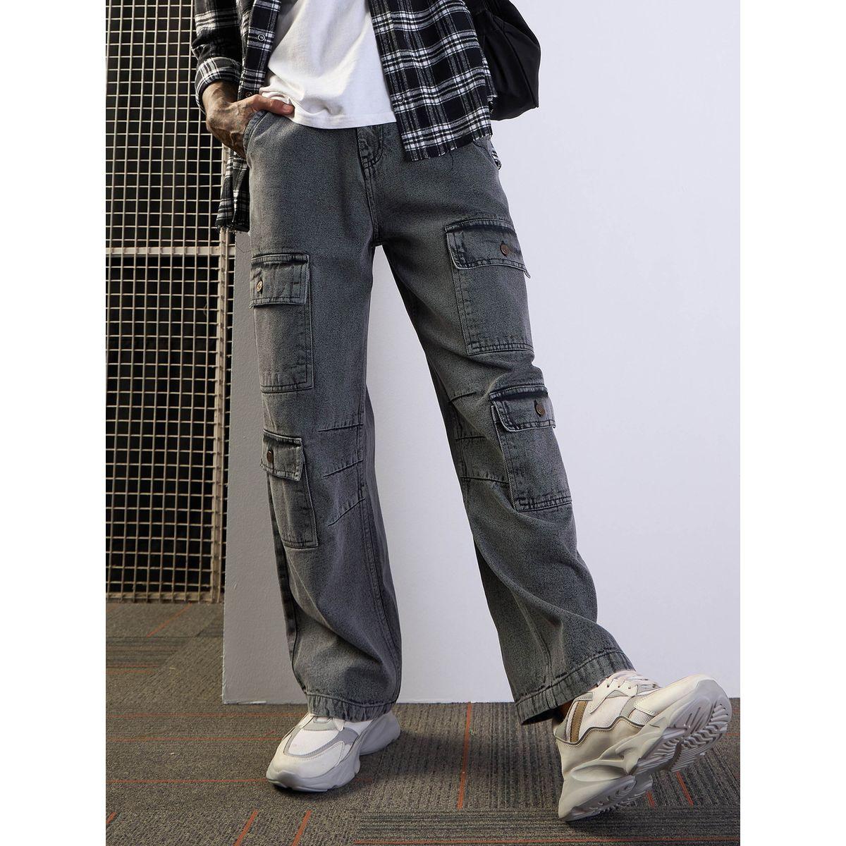 جينز باجي بقصة مريحة وخصر متوسط ماسكلن ساسافراس × ستايلي-men-clothing-bottoms-jeans-image-8