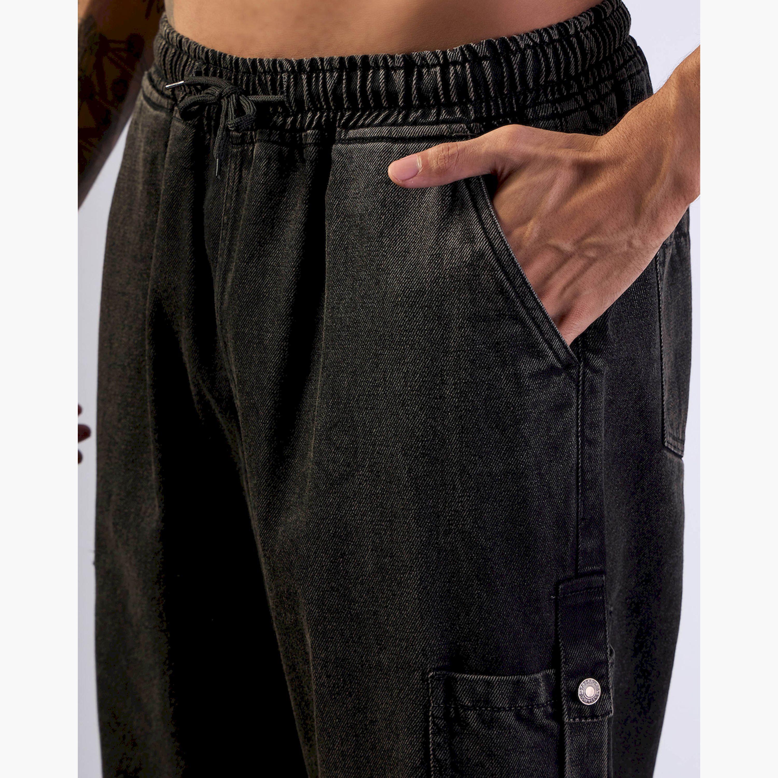 Mascln Sassafras X Styli Solid Mid-Rise Baggy Cargo Jeans-men-clothing-bottoms-jeans-image-4