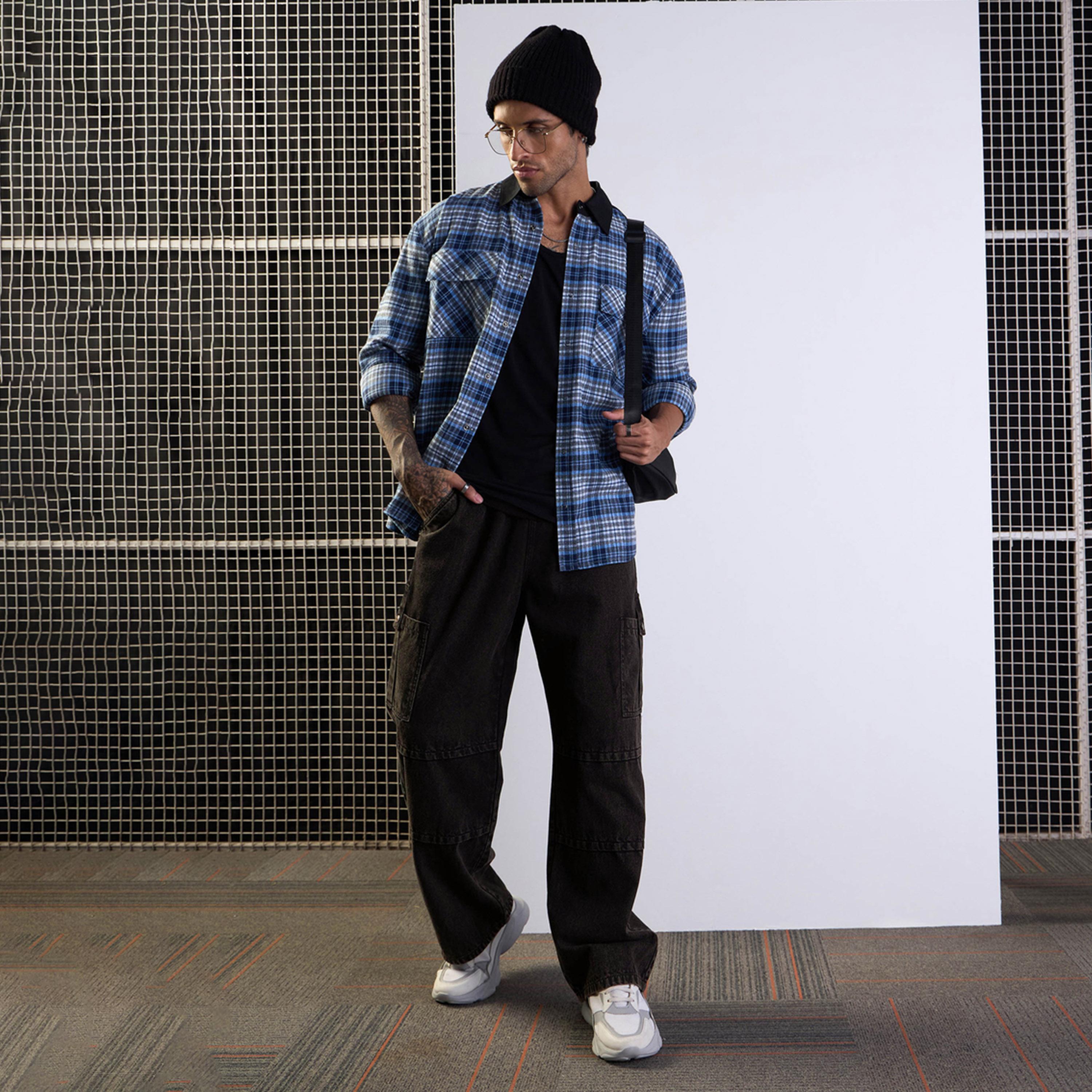 Mascln Sassafras X Styli Solid Mid-Rise Baggy Cargo Jeans-men-clothing-bottoms-jeans-image-6