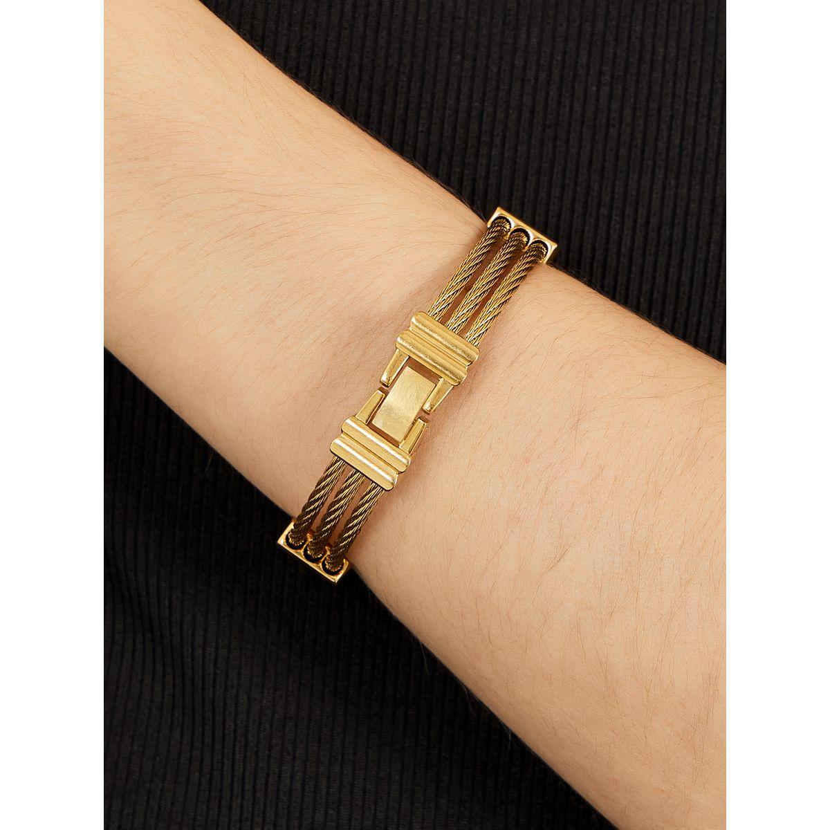 Push Lock Textured Bangle-women-watchesandjewellery-jewellery-banglesandbracelets-image-1