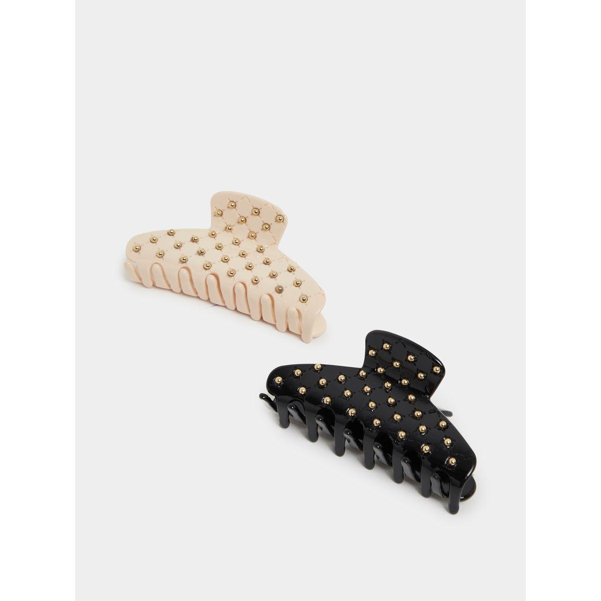 Set of 2 - Embellished Hair Claw-women-hairaccessories-bands-image-1